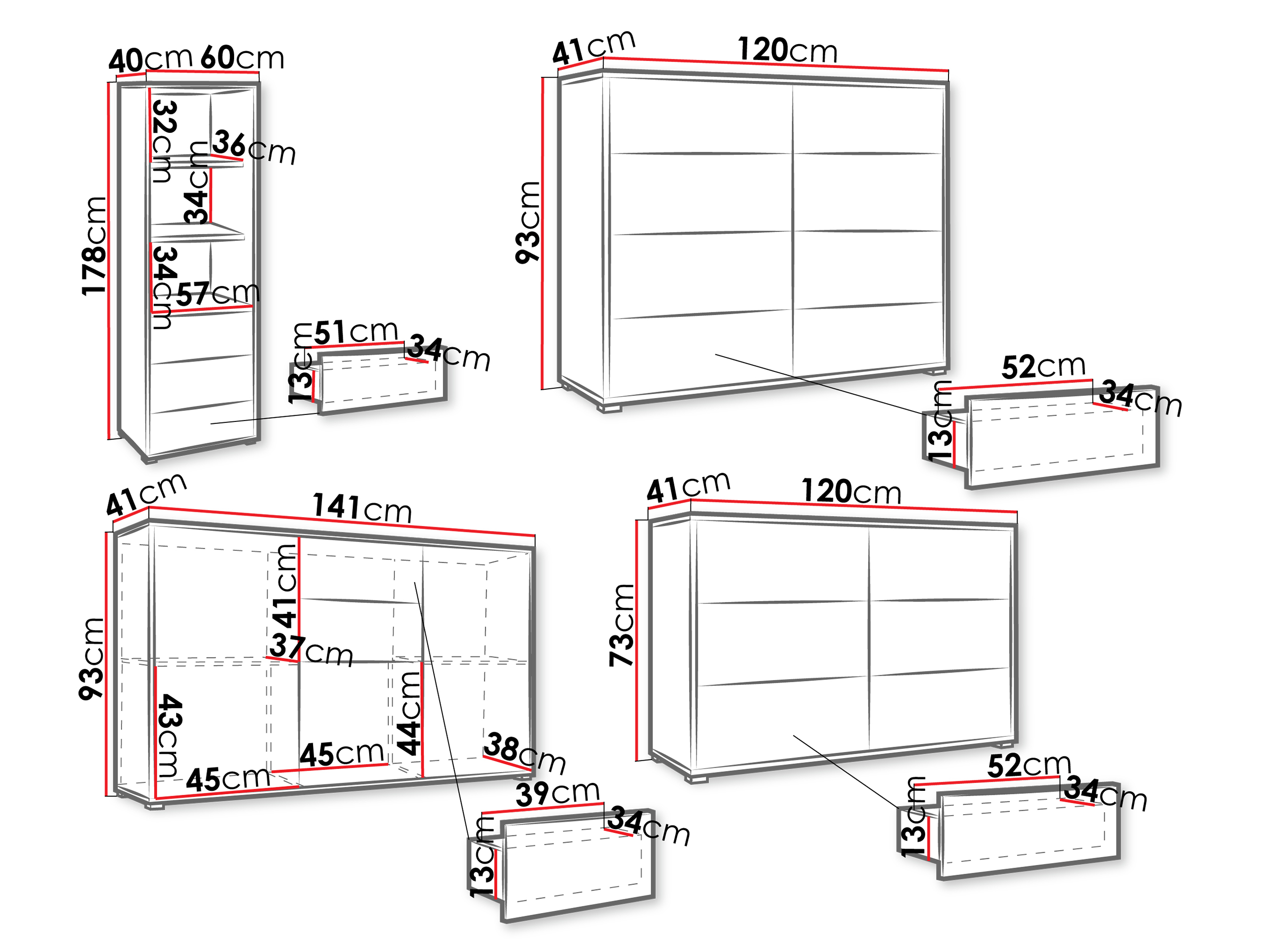 Svetainės komplektas Comfivo Fersoe 108 (Balta)