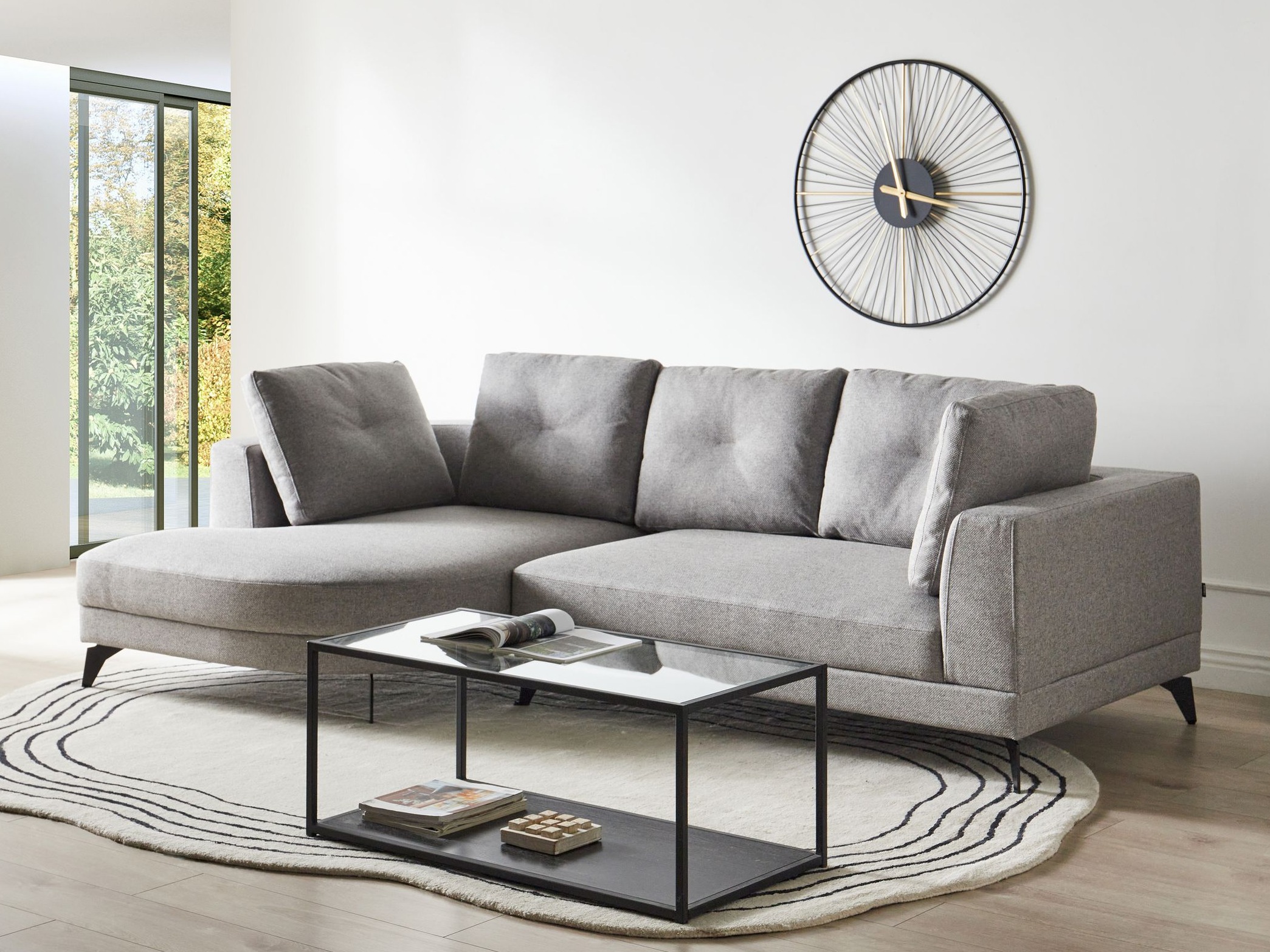 Minkštas kampas Berwyn 2890 (Pilka)