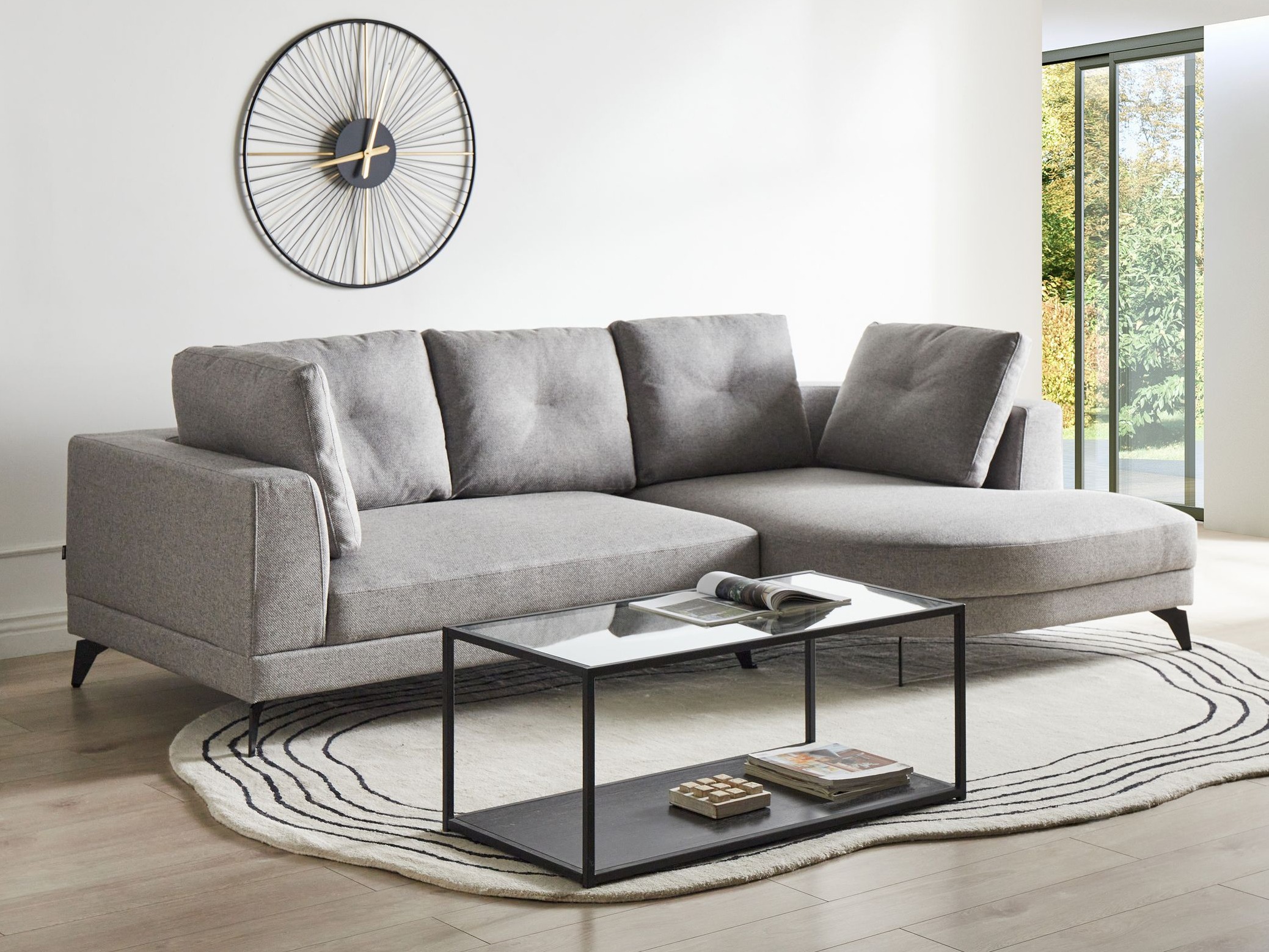 Minkštas kampas Berwyn 2890 (Pilka)