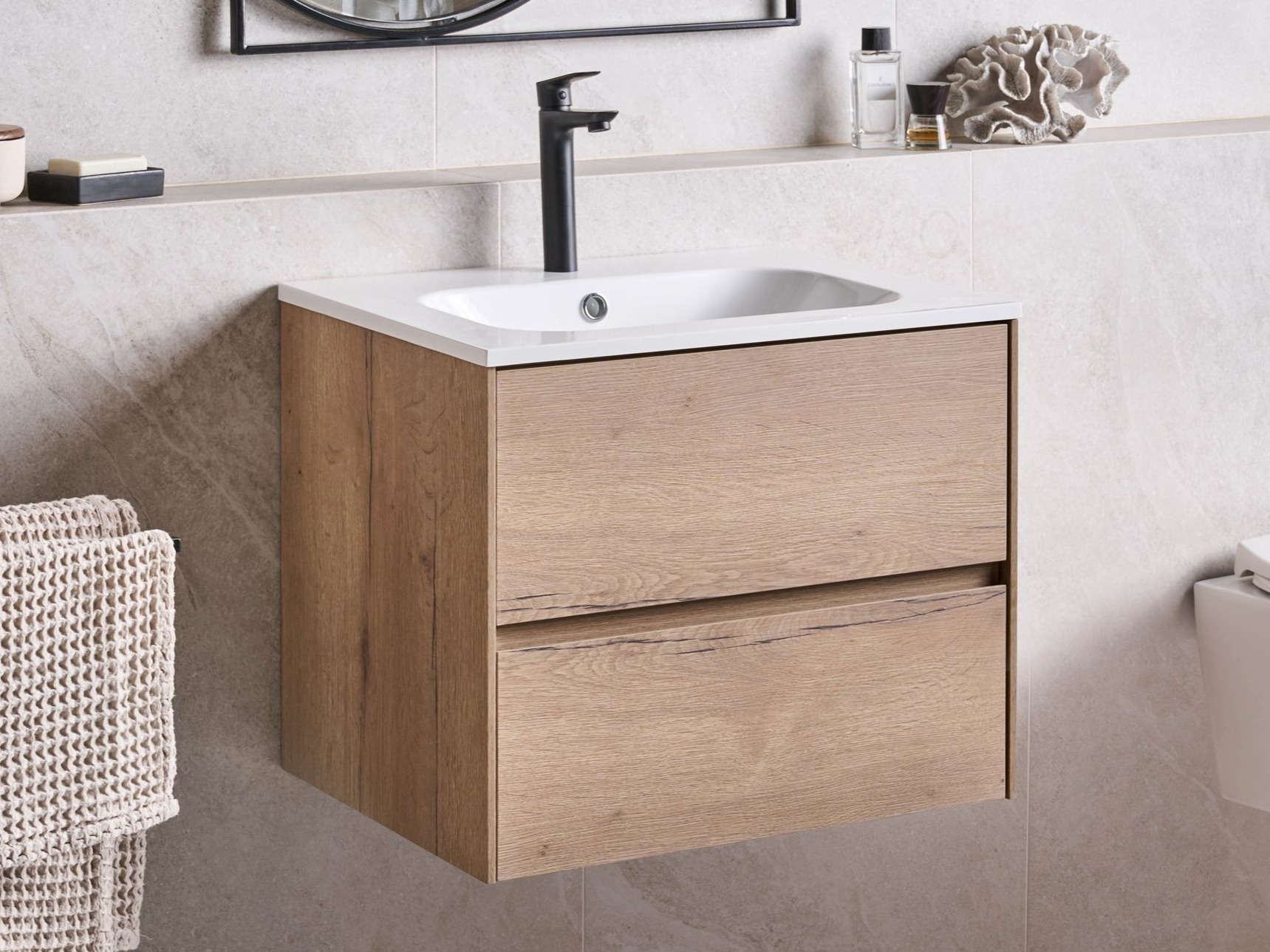 Pakabinama vonios spintelė praustuvui Berwyn 2886