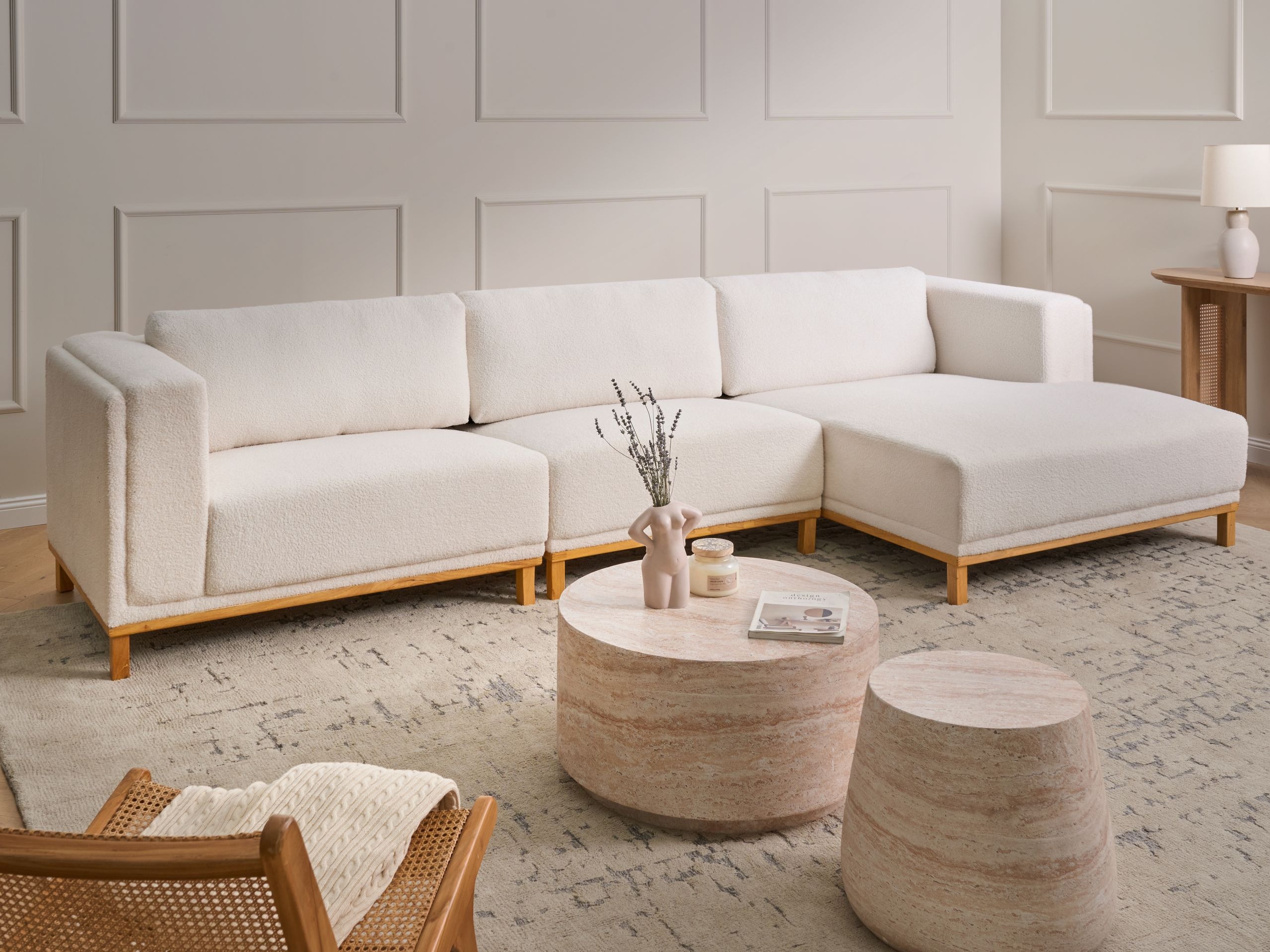 Minkštas kampas Berwyn 2892 (Balta)