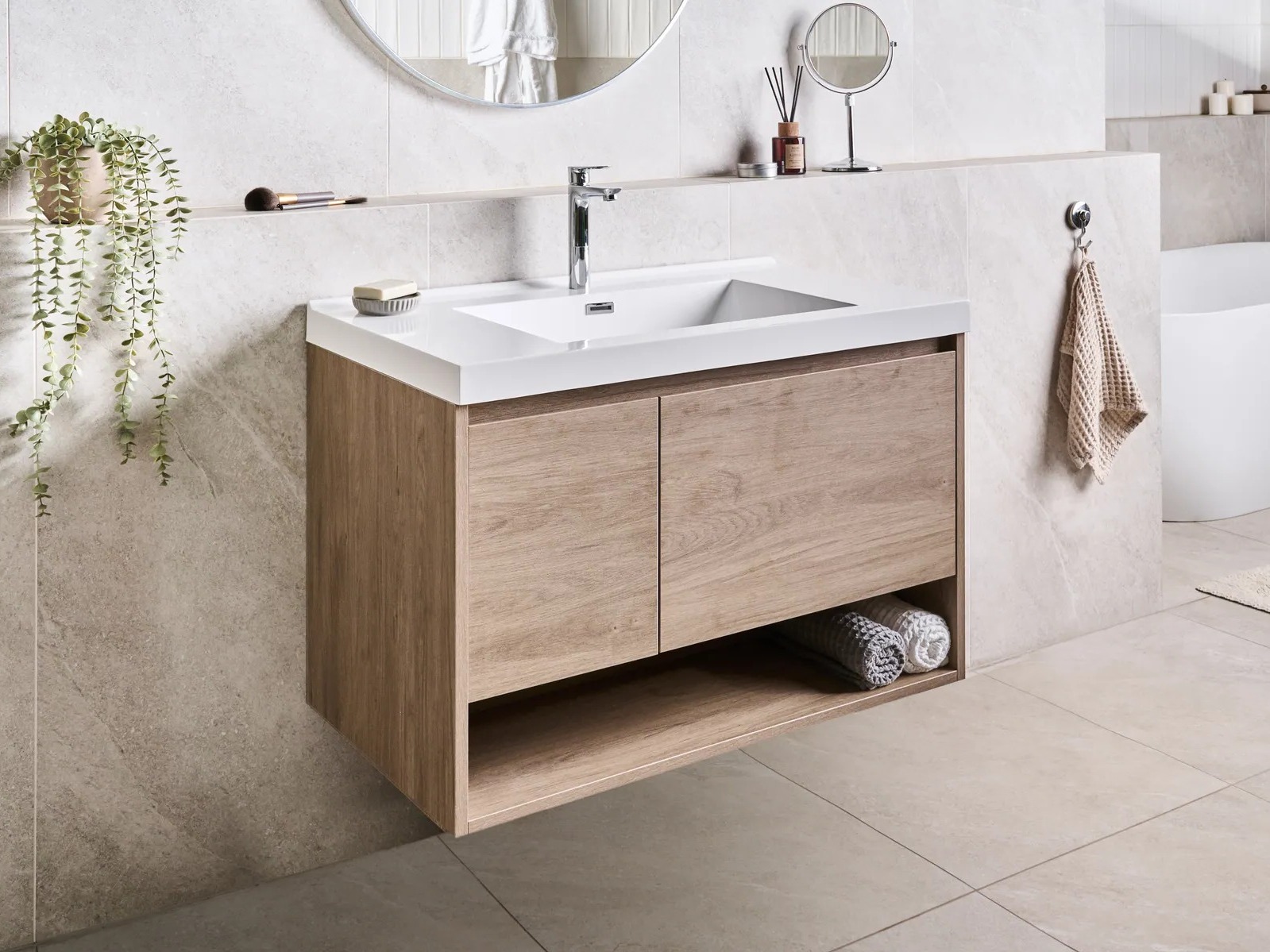 Pakabinama vonios spintelė praustuvui Berwyn 2897