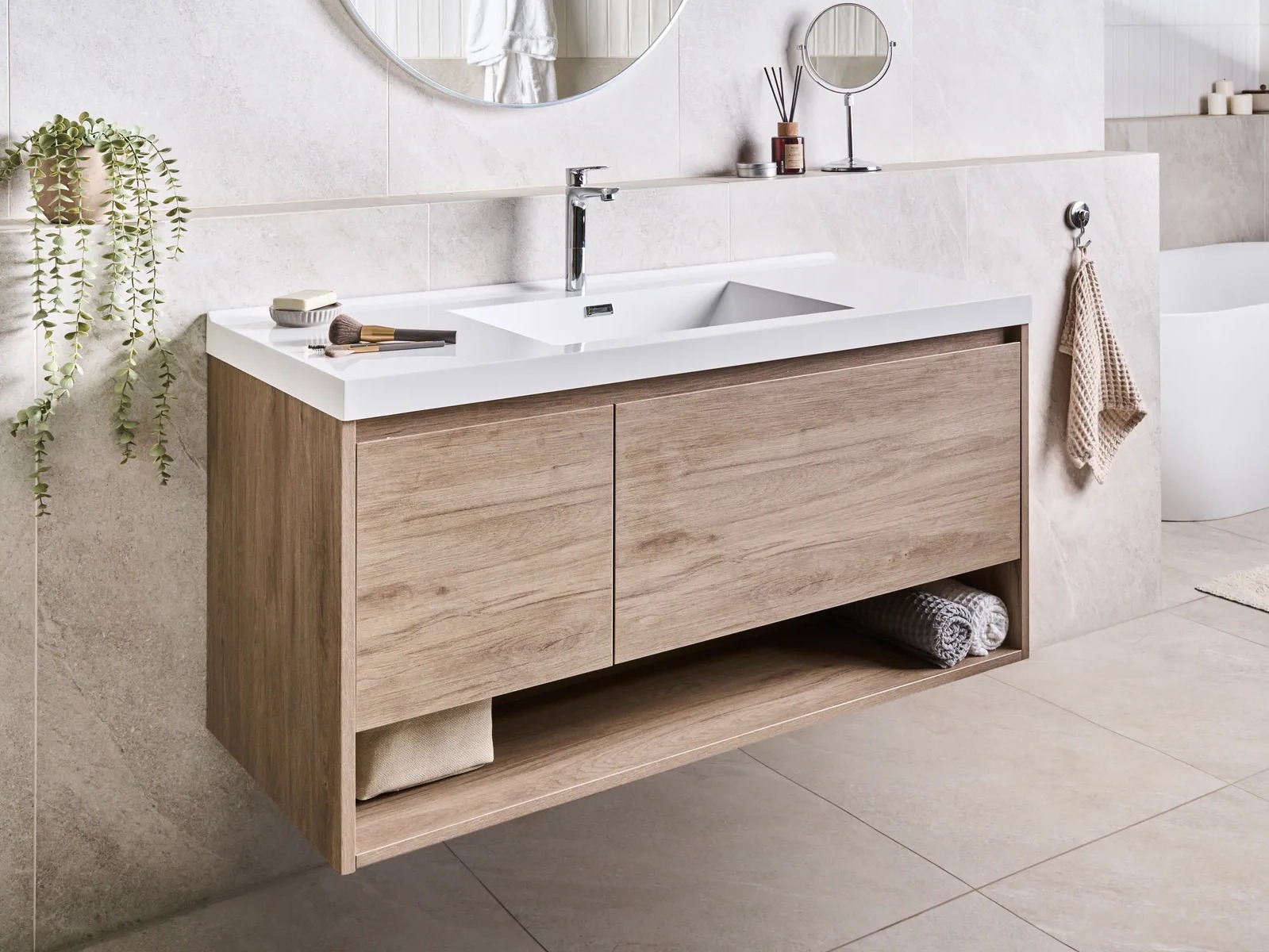 Pakabinama vonios spintelė praustuvui Berwyn 2898