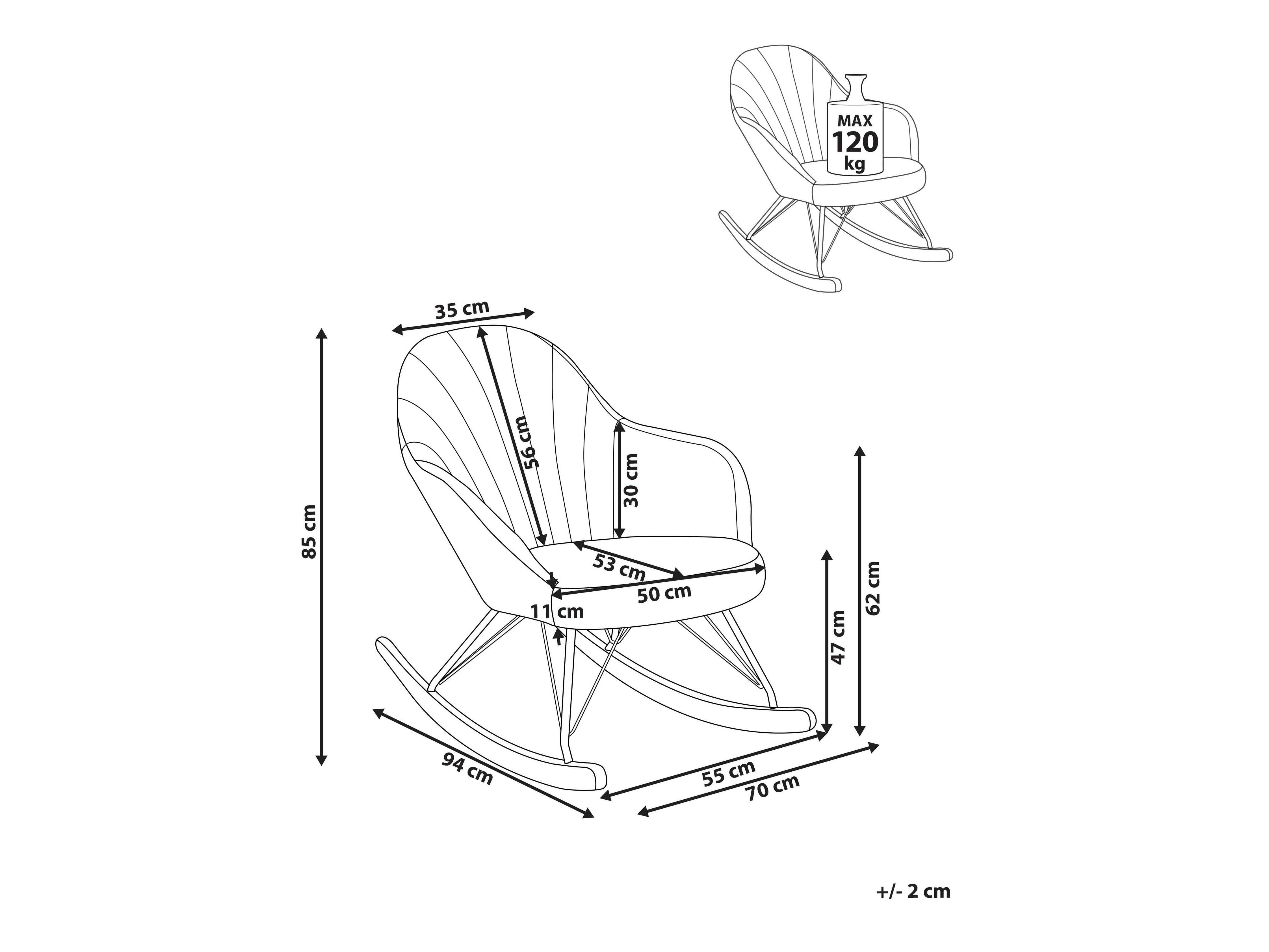 Supama kėdė Berwyn 2895 (Balta)