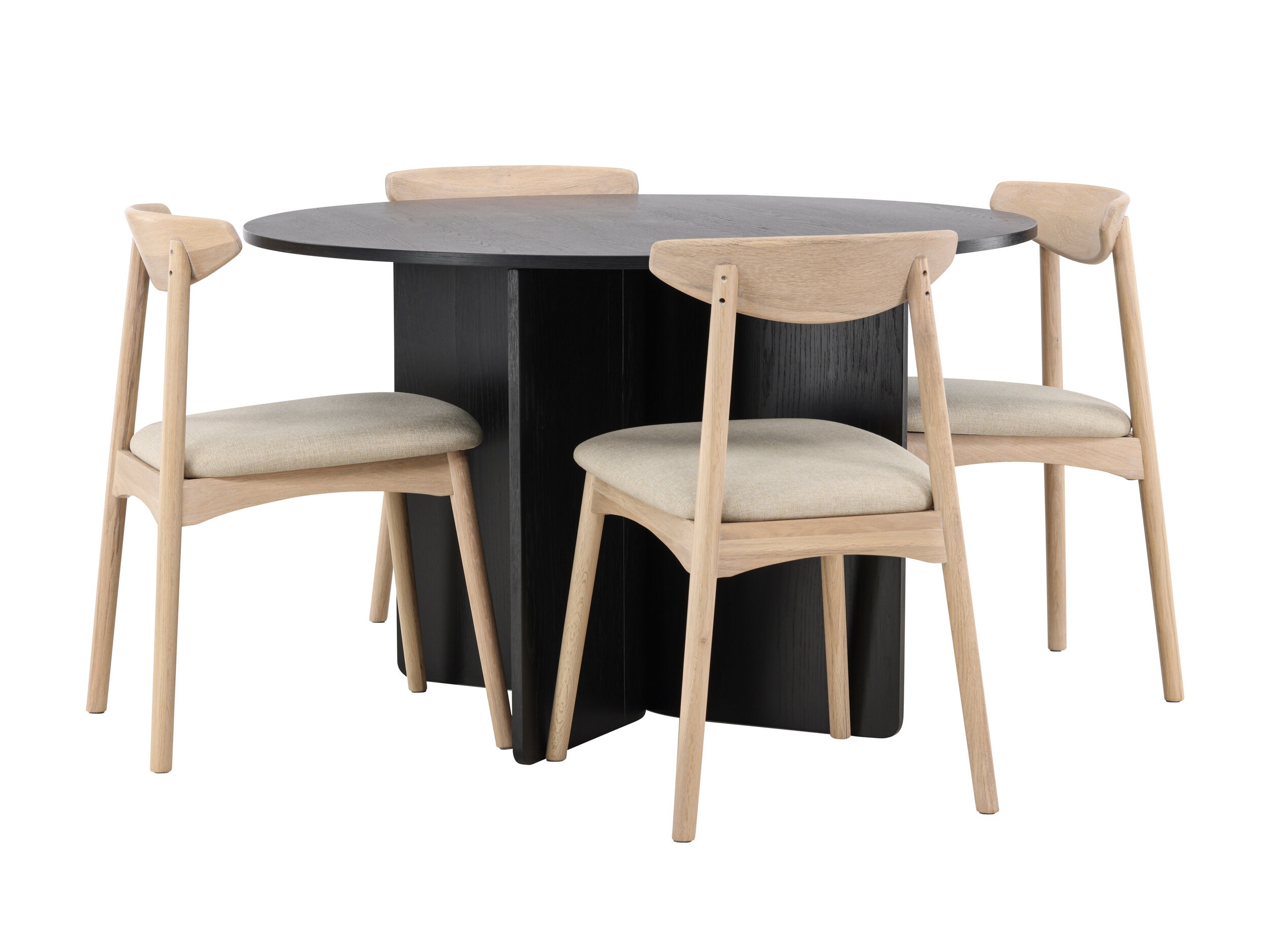 Valgomojo komplektas Dallas 4986 (Juoda)