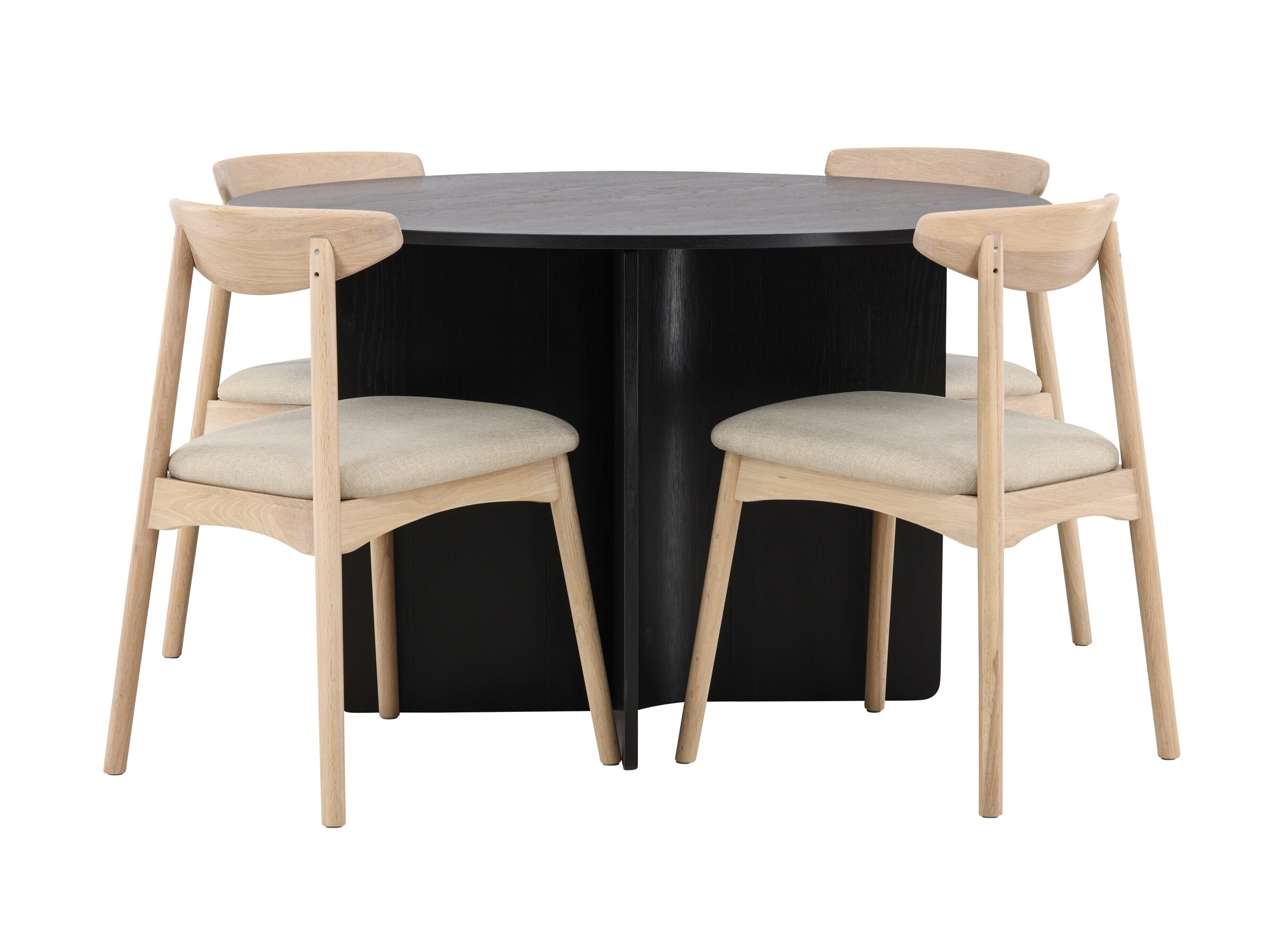 Valgomojo komplektas Dallas 4986 (Juoda)