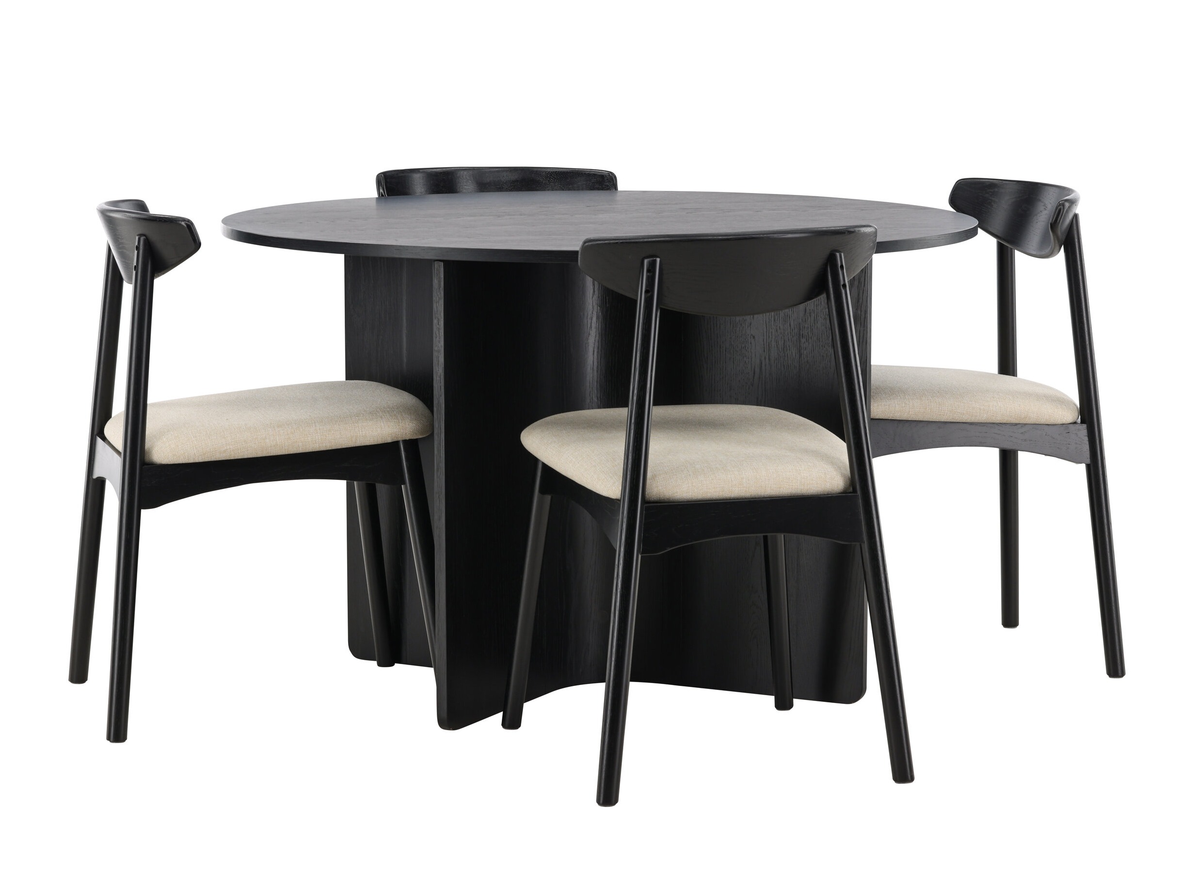 Valgomojo komplektas Dallas 4986 (Juoda)