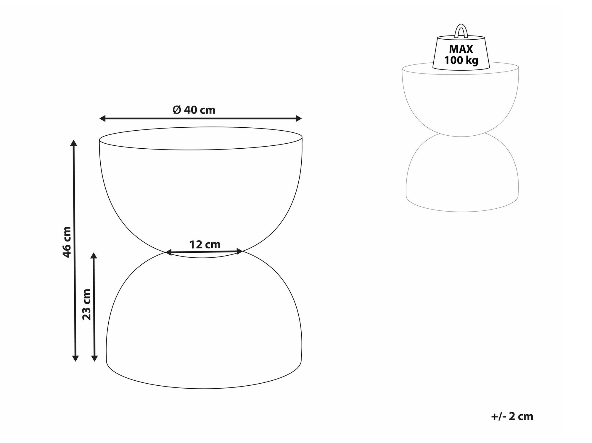 Šoninis staliukas ST8063