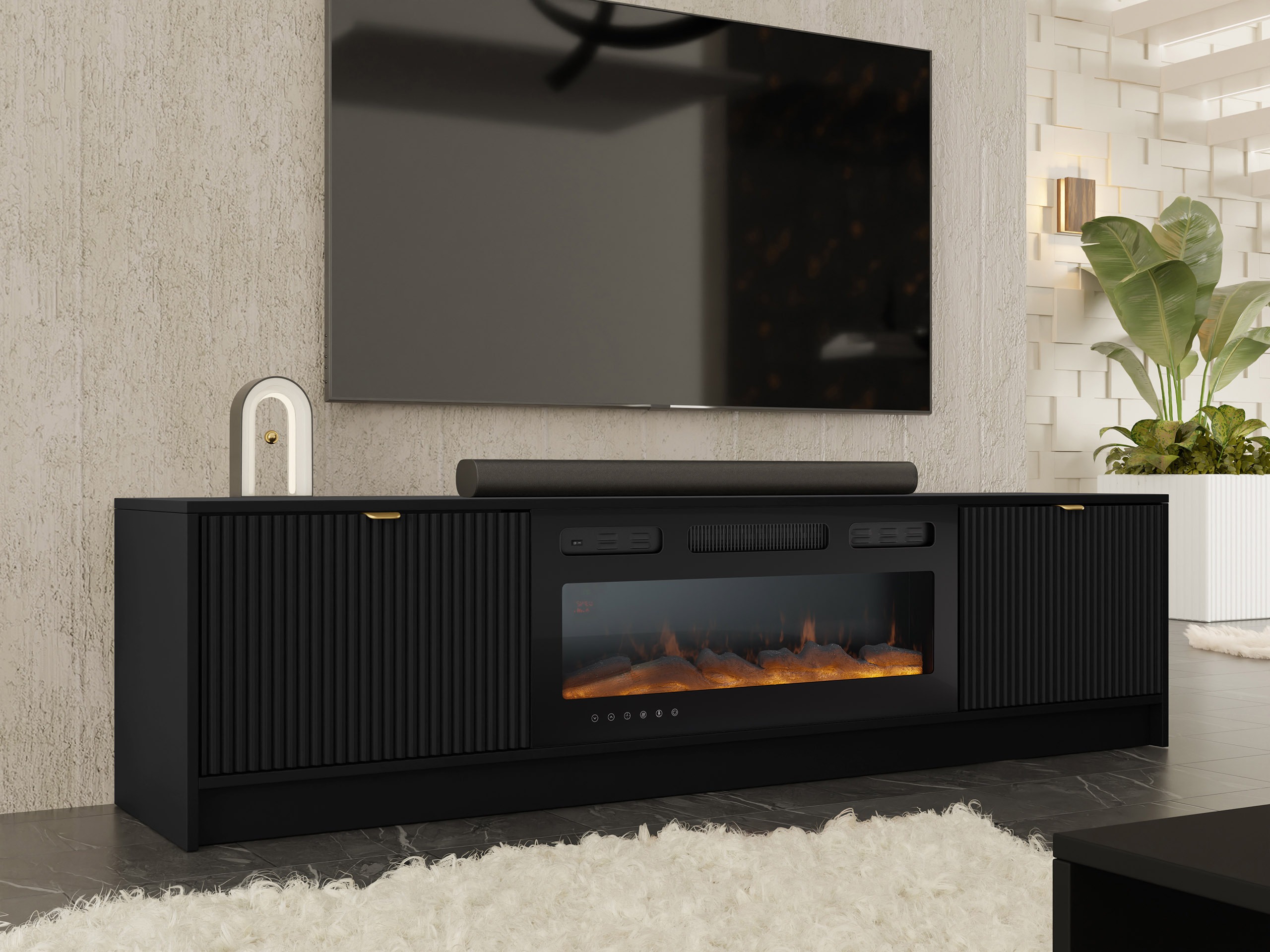 TV staliukas Comfivo Larmire 109 (Juoda)