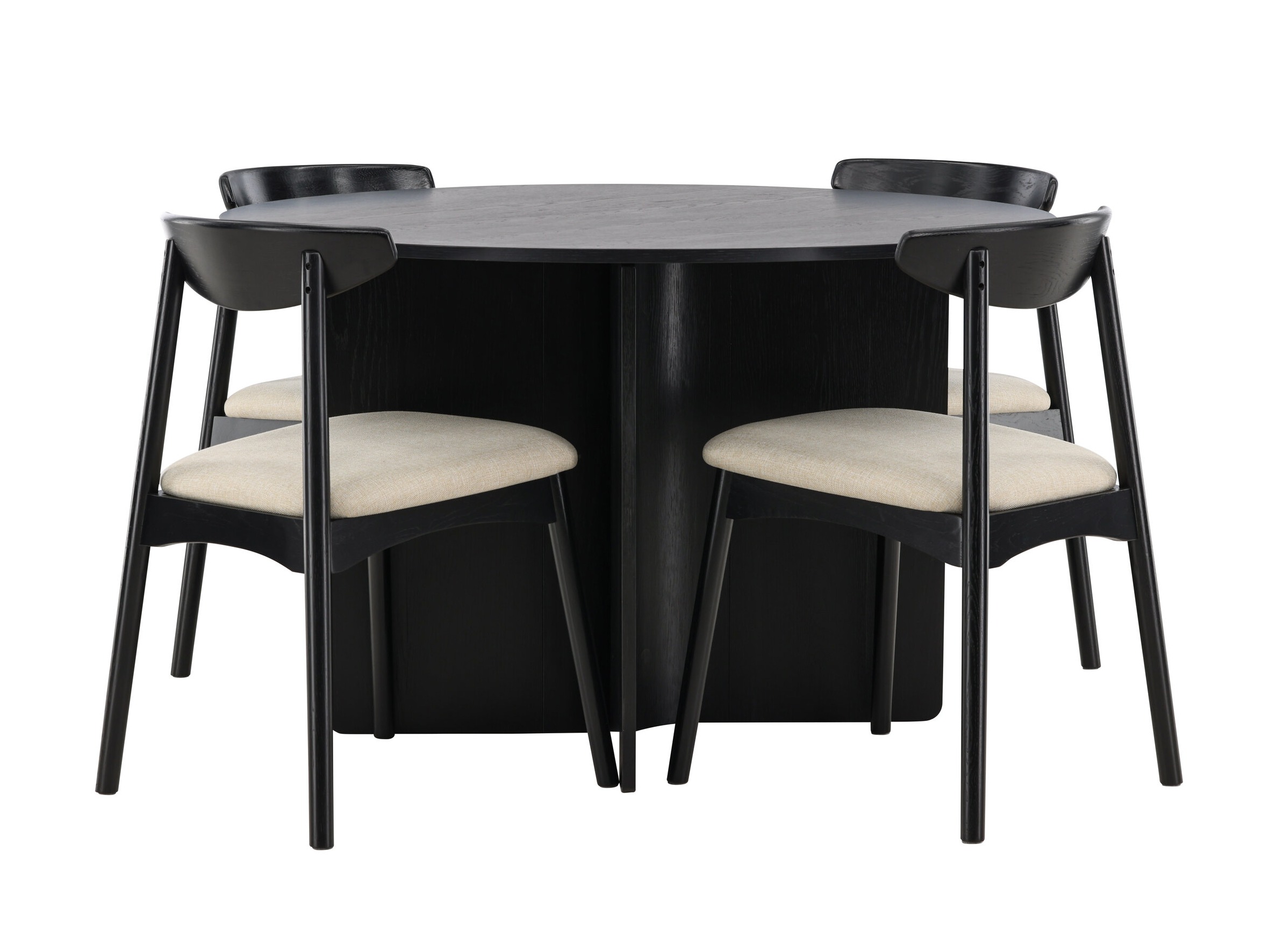 Valgomojo komplektas Dallas 4986 (Juoda)