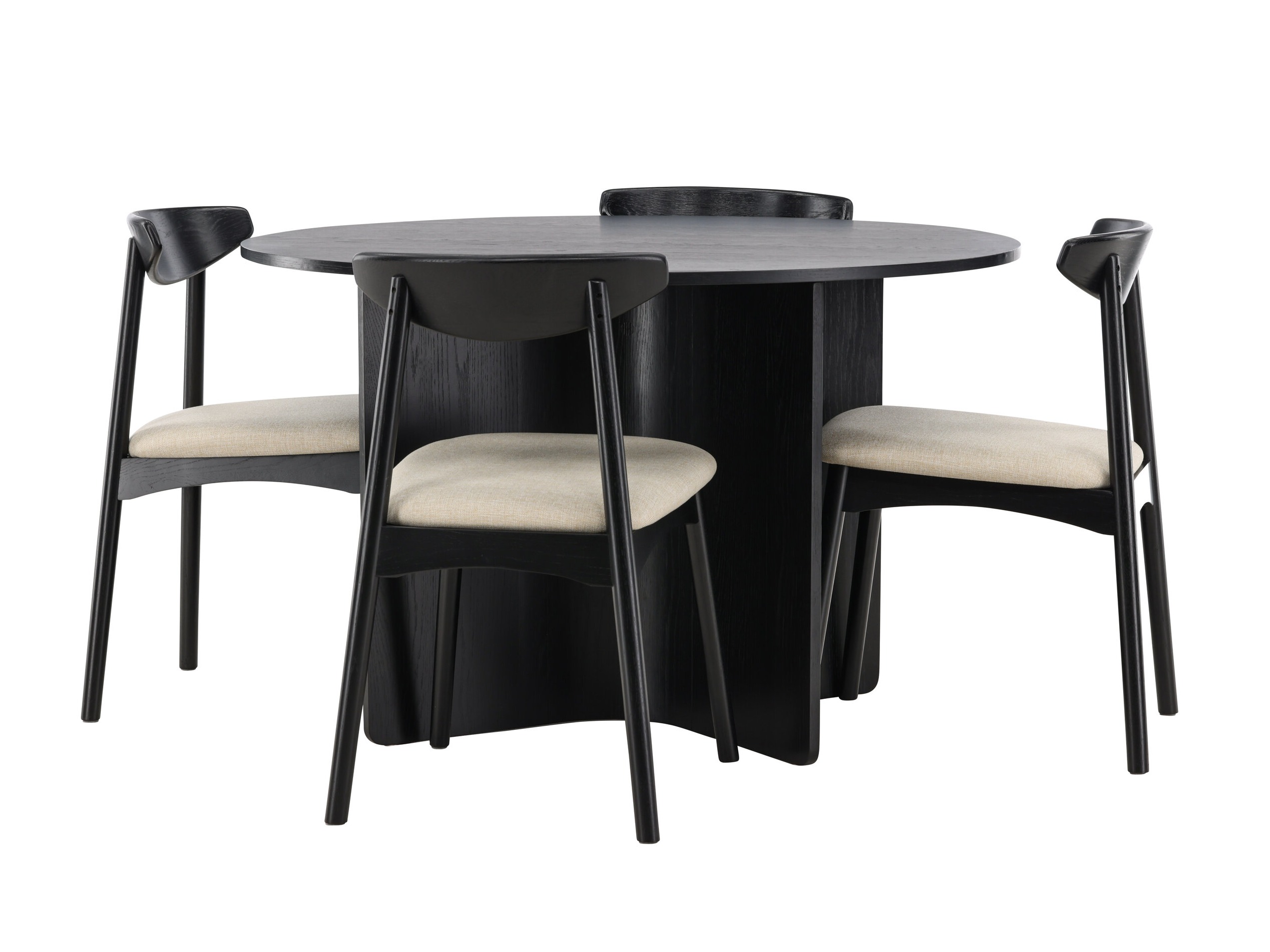 Valgomojo komplektas Dallas 4986 (Juoda)