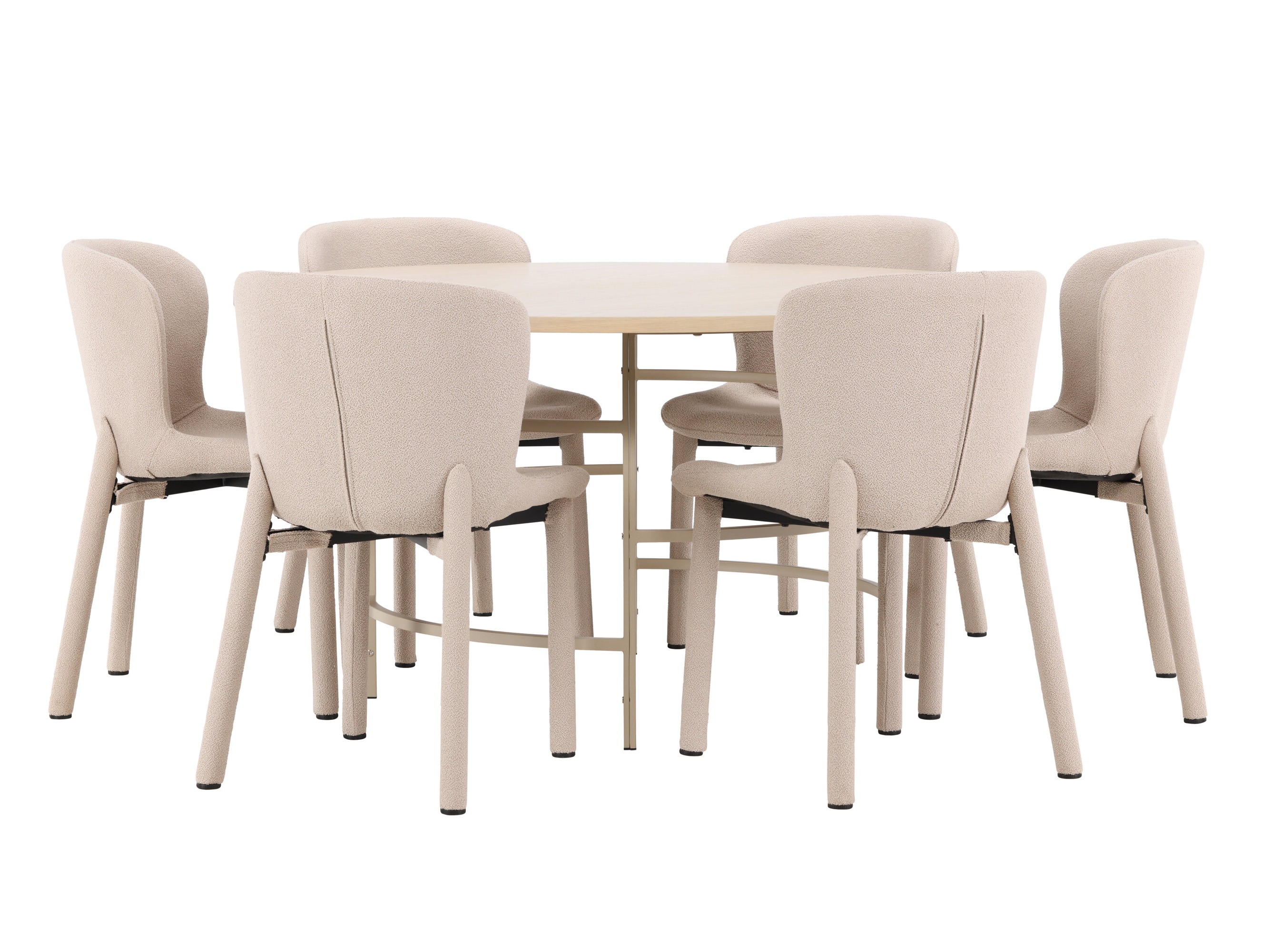 Valgomojo komplektas Dallas 4987 (Šviesi ruda)