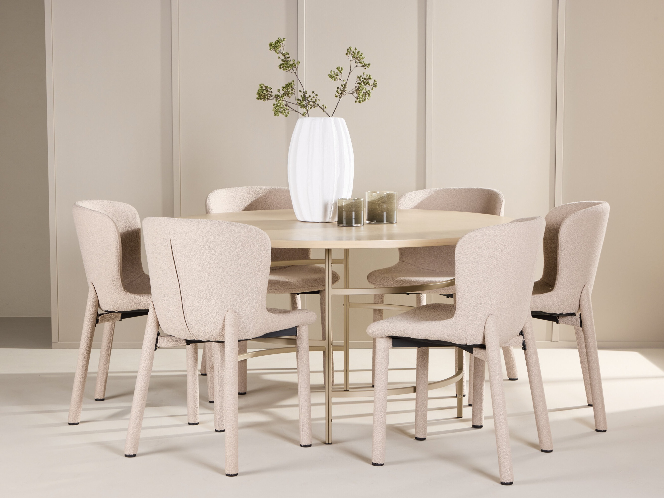 Valgomojo komplektas Dallas 4987 (Šviesi ruda)