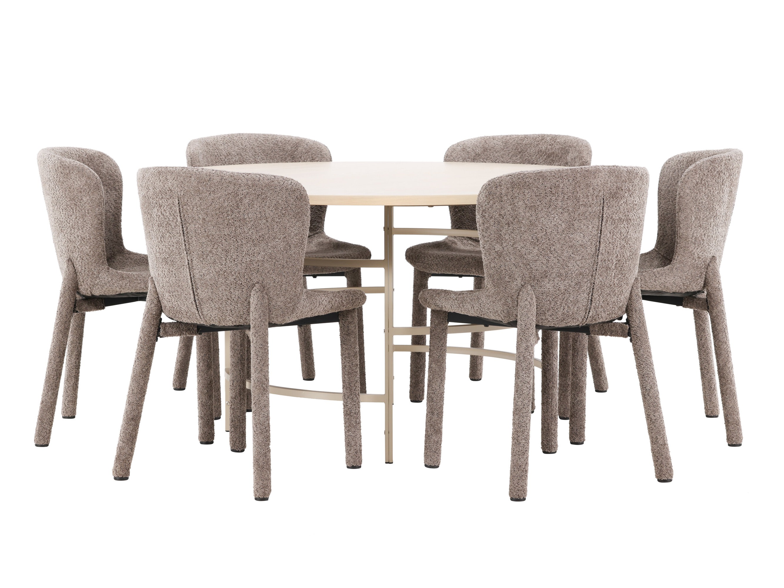 Valgomojo komplektas Dallas 4987 (Šviesi ruda)