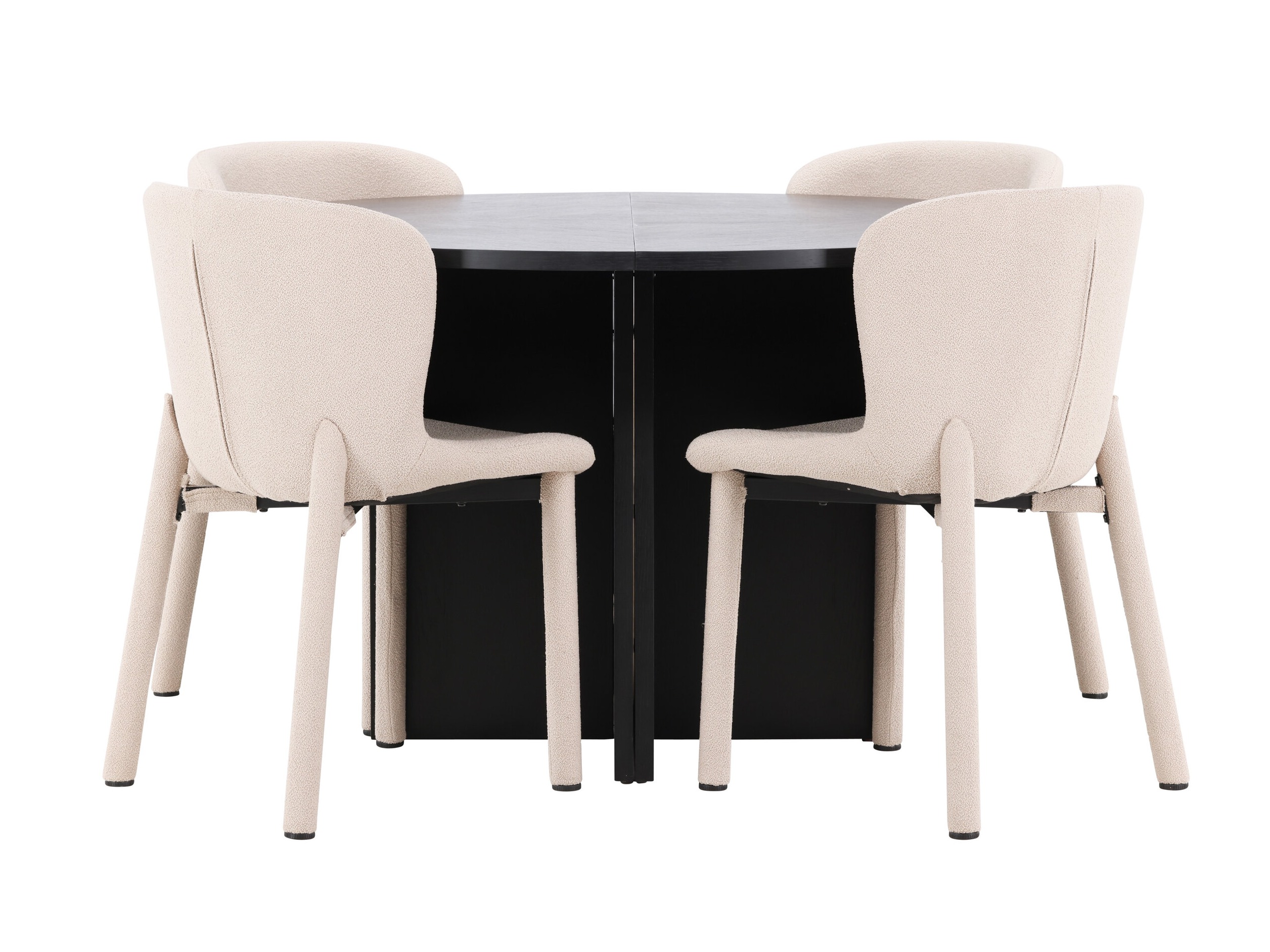 Valgomojo komplektas Dallas 4988 (Juoda)