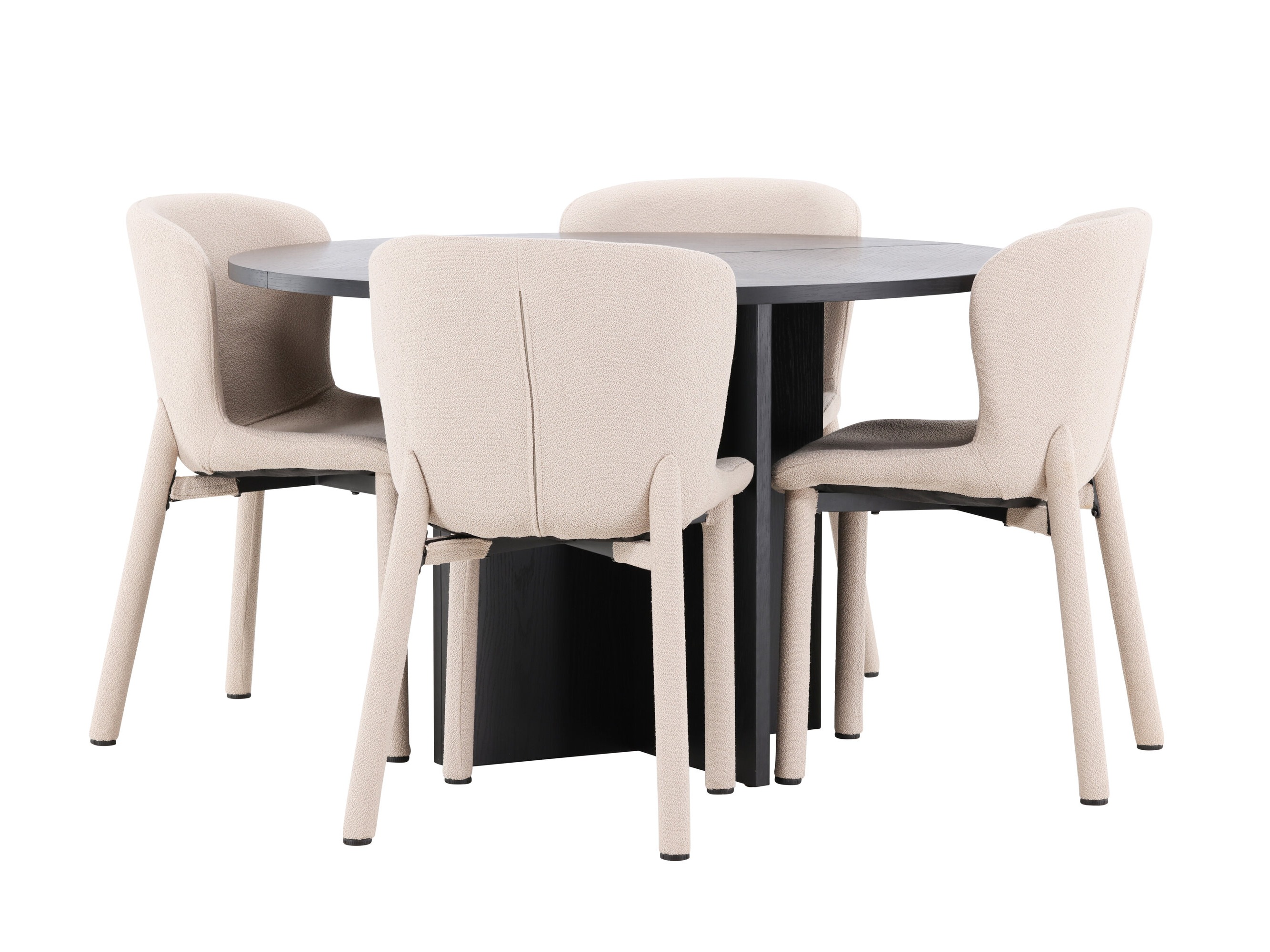 Valgomojo komplektas Dallas 4988 (Juoda)