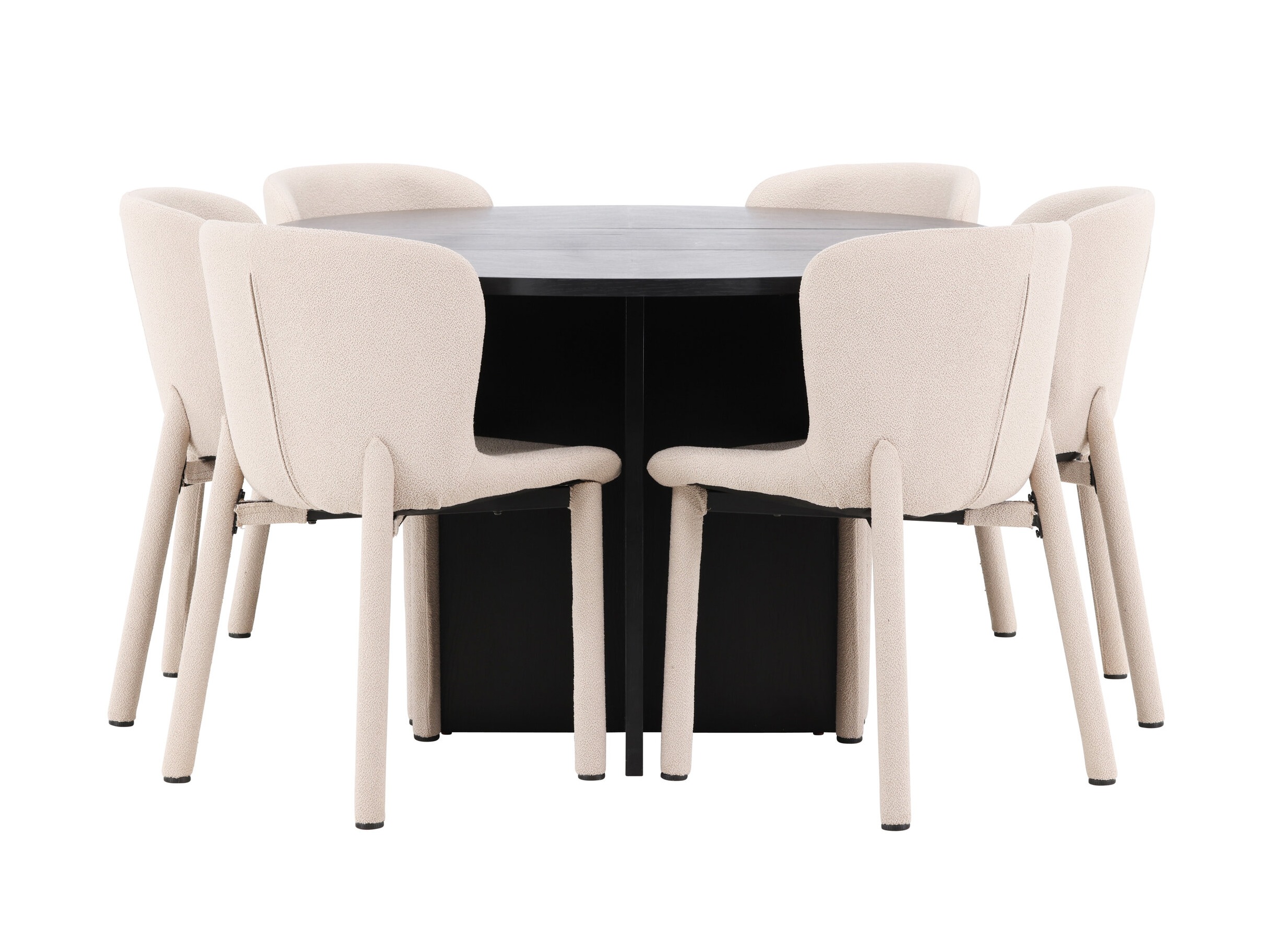 Valgomojo komplektas Dallas 4989 (Juoda)