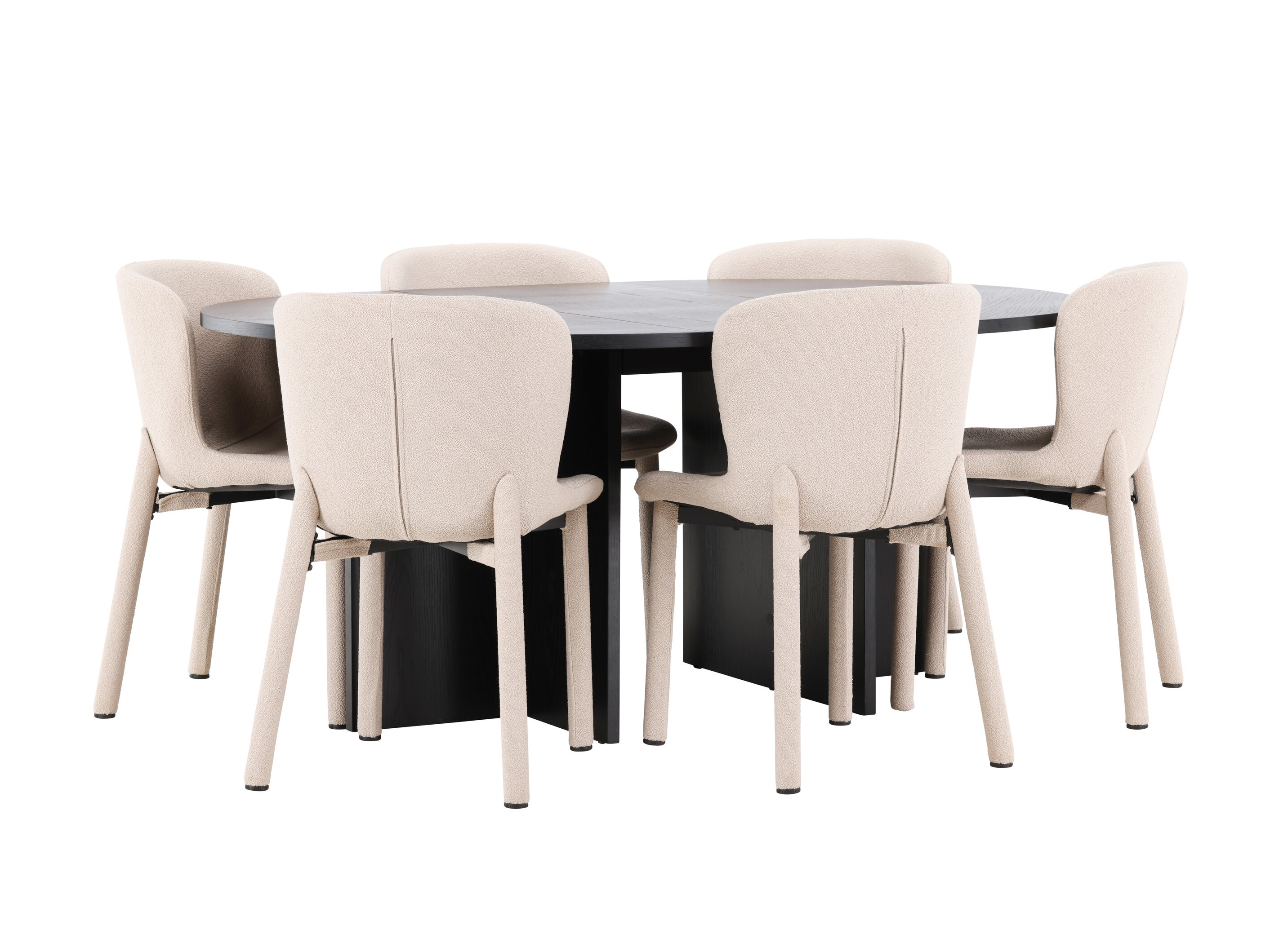 Valgomojo komplektas Dallas 4989 (Juoda)