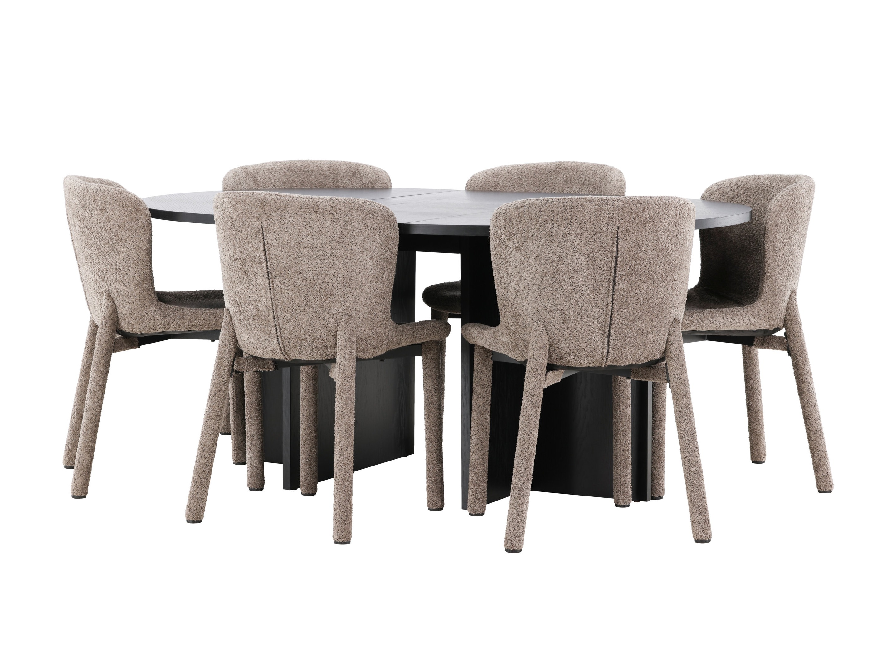Valgomojo komplektas Dallas 4989 (Juoda)