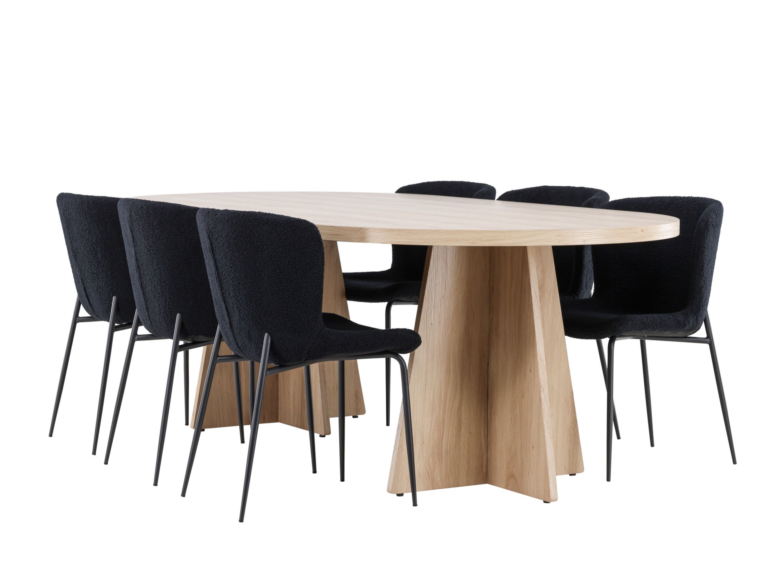 Valgomojo komplektas Dallas 4990 (Juoda)