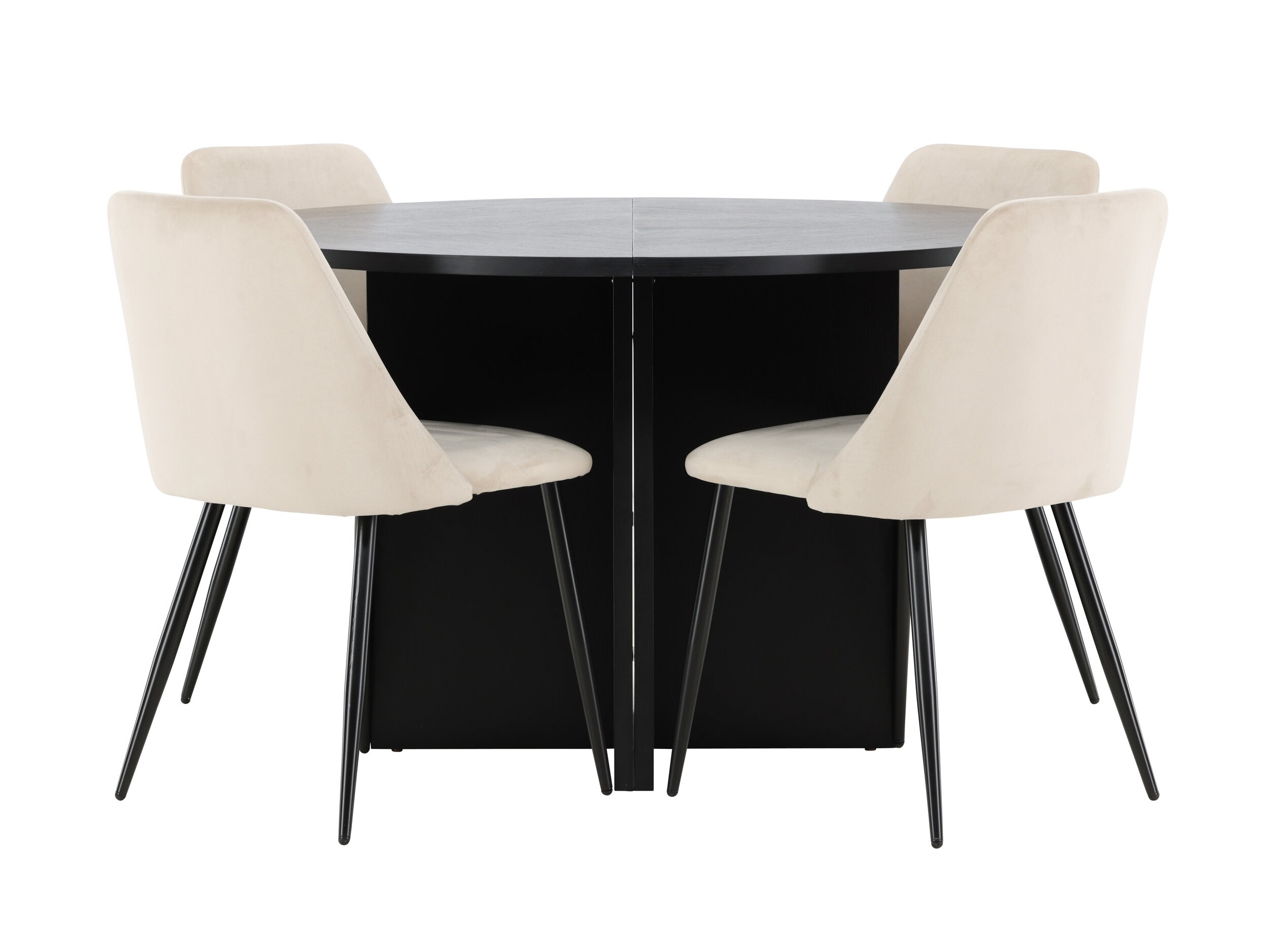 Valgomojo komplektas Dallas 4991 (Juoda)