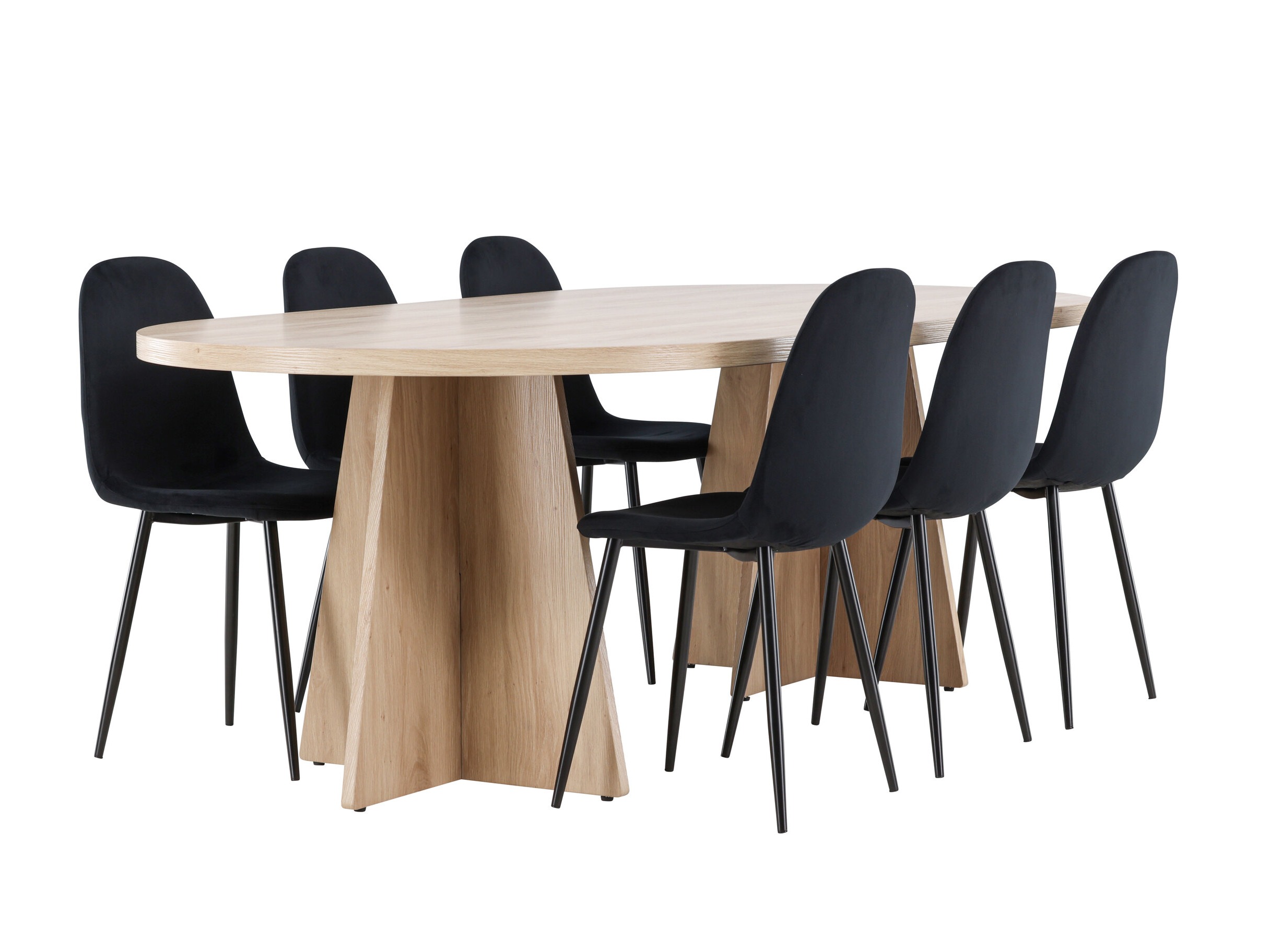 Valgomojo komplektas Dallas 4998 (Juoda)