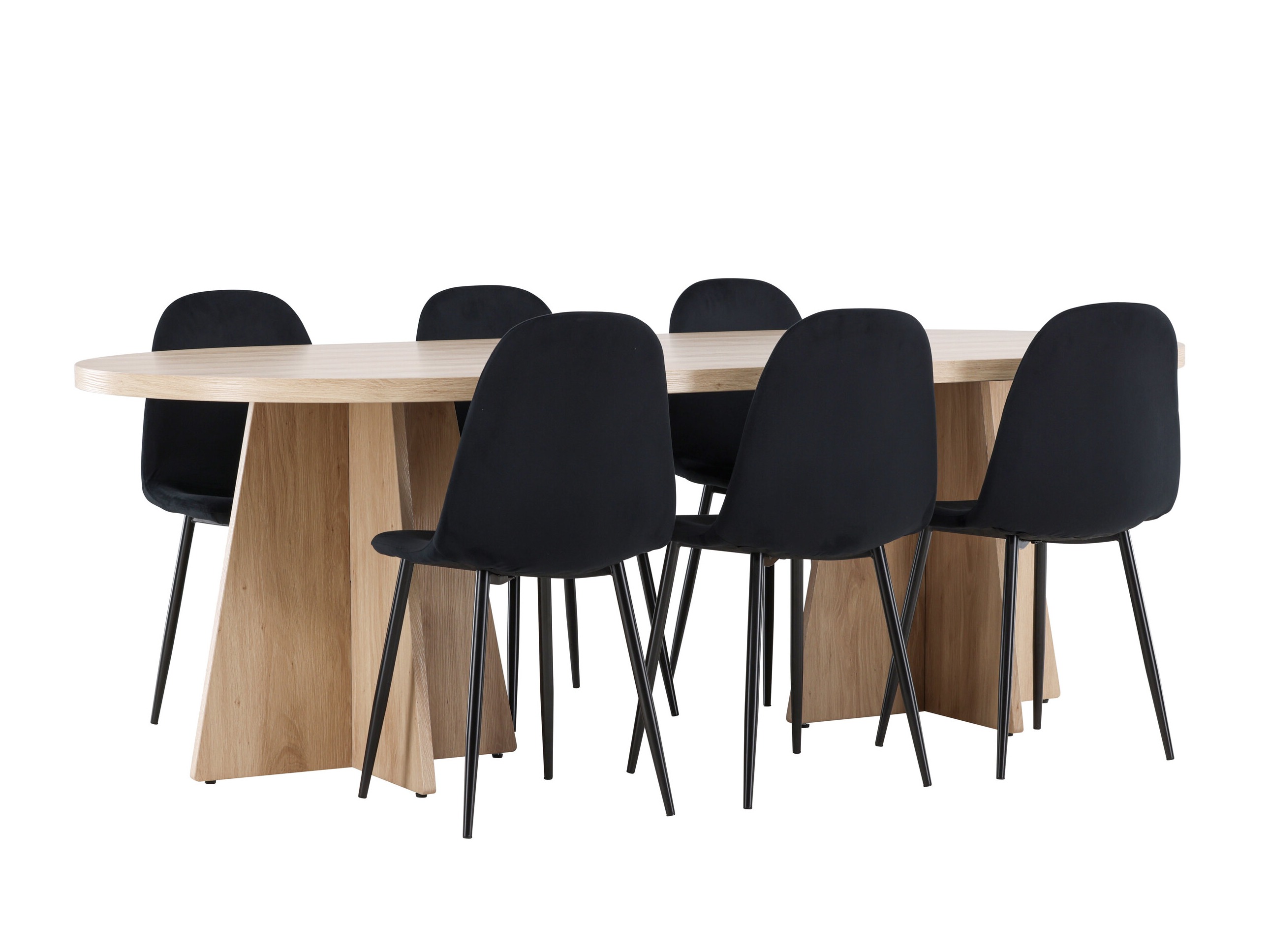 Valgomojo komplektas Dallas 4998 (Juoda)