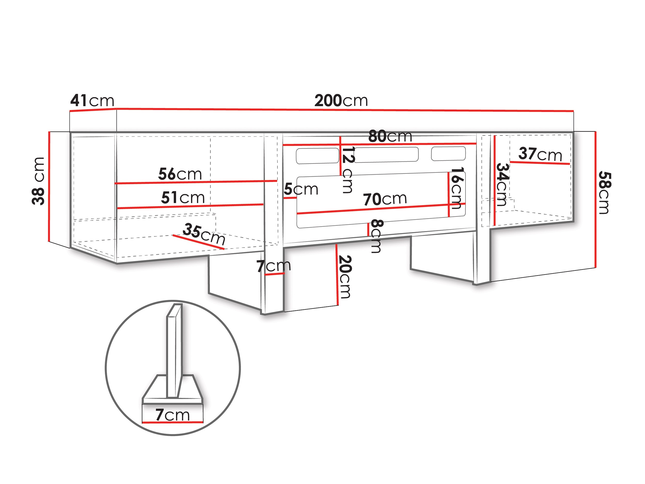 TV staliukas Sorfloi 103