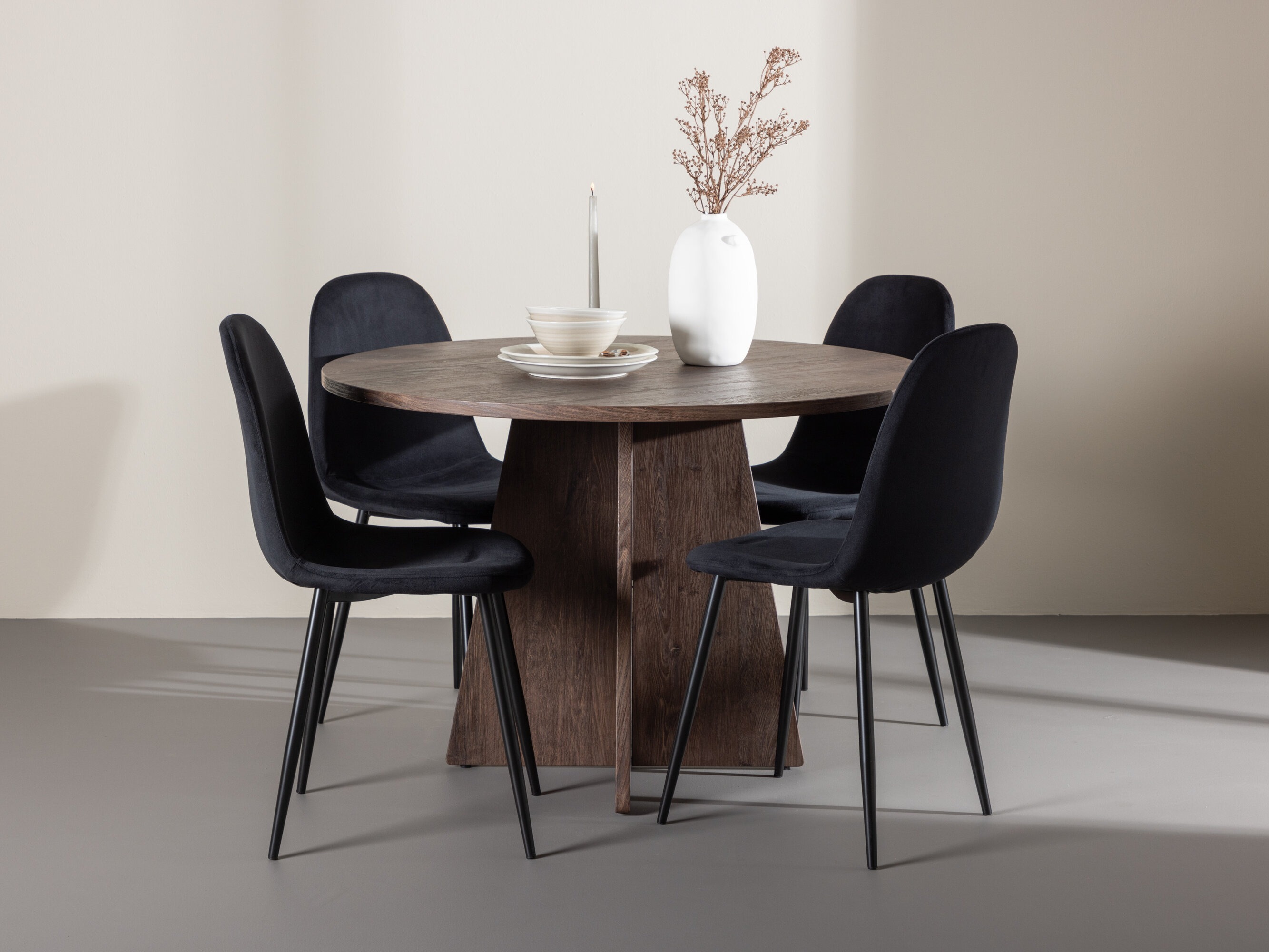 Valgomojo komplektas Dallas 5009 (Juoda)