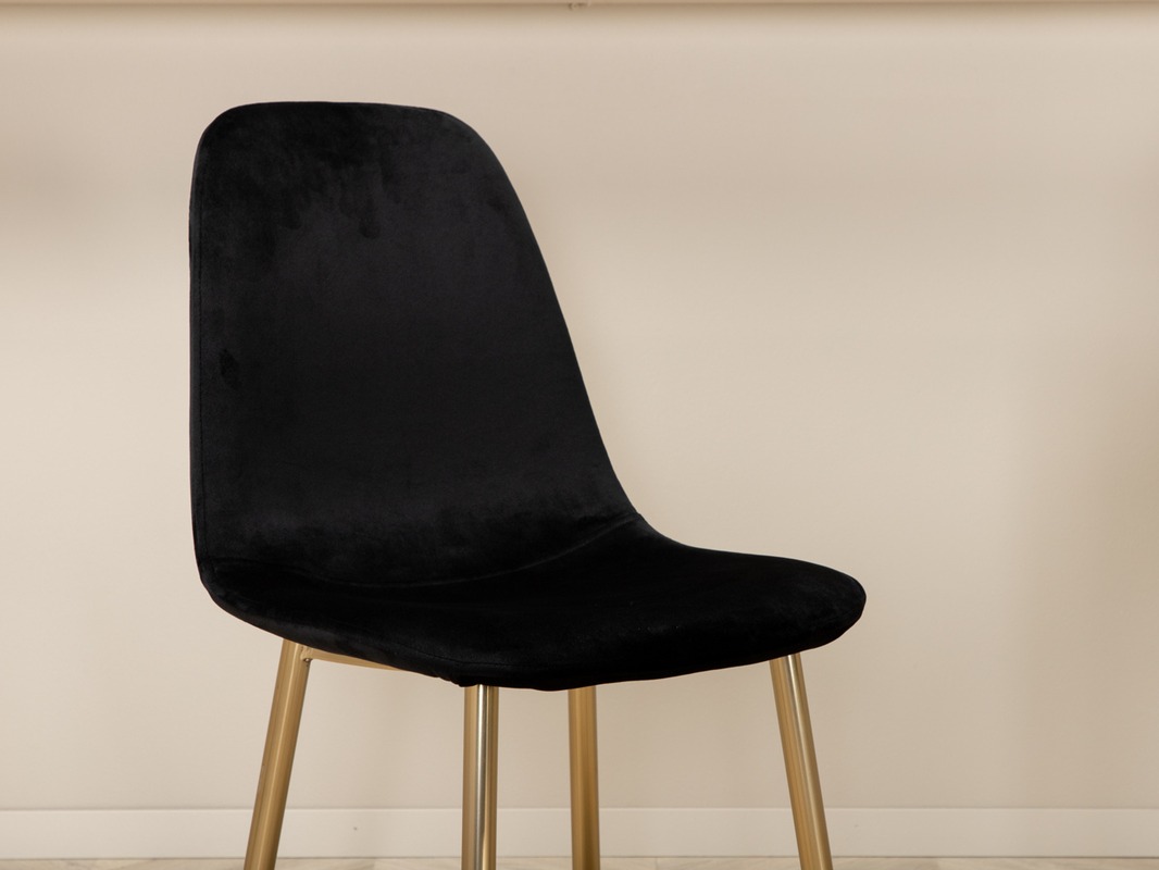 Valgomojo komplektas Dallas 5016 (Juoda + Auksinė)