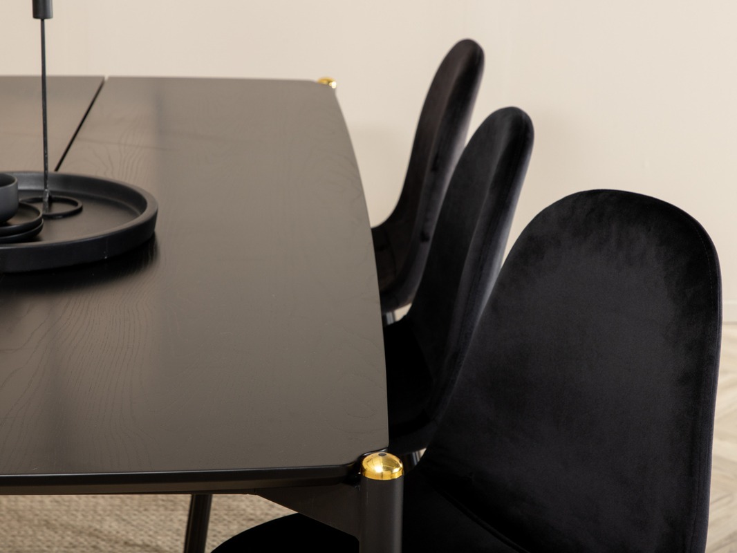 Valgomojo komplektas Dallas 5016 (Juoda)