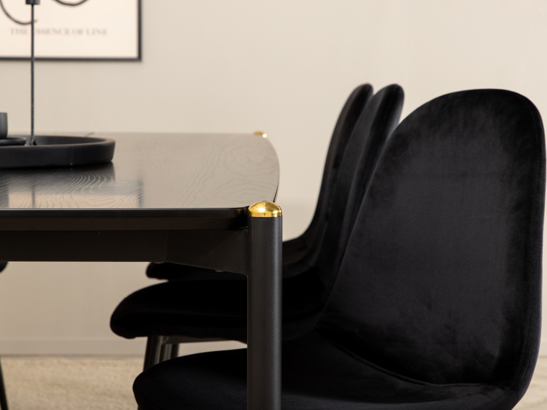 Valgomojo komplektas Dallas 5016 (Juoda)