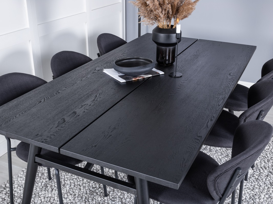 Valgomojo komplektas Dallas 5025 (Juoda)