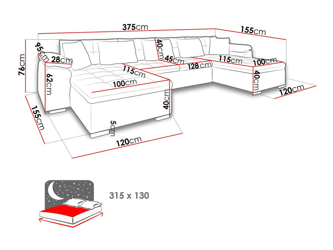 Minkštas kampas ST8087