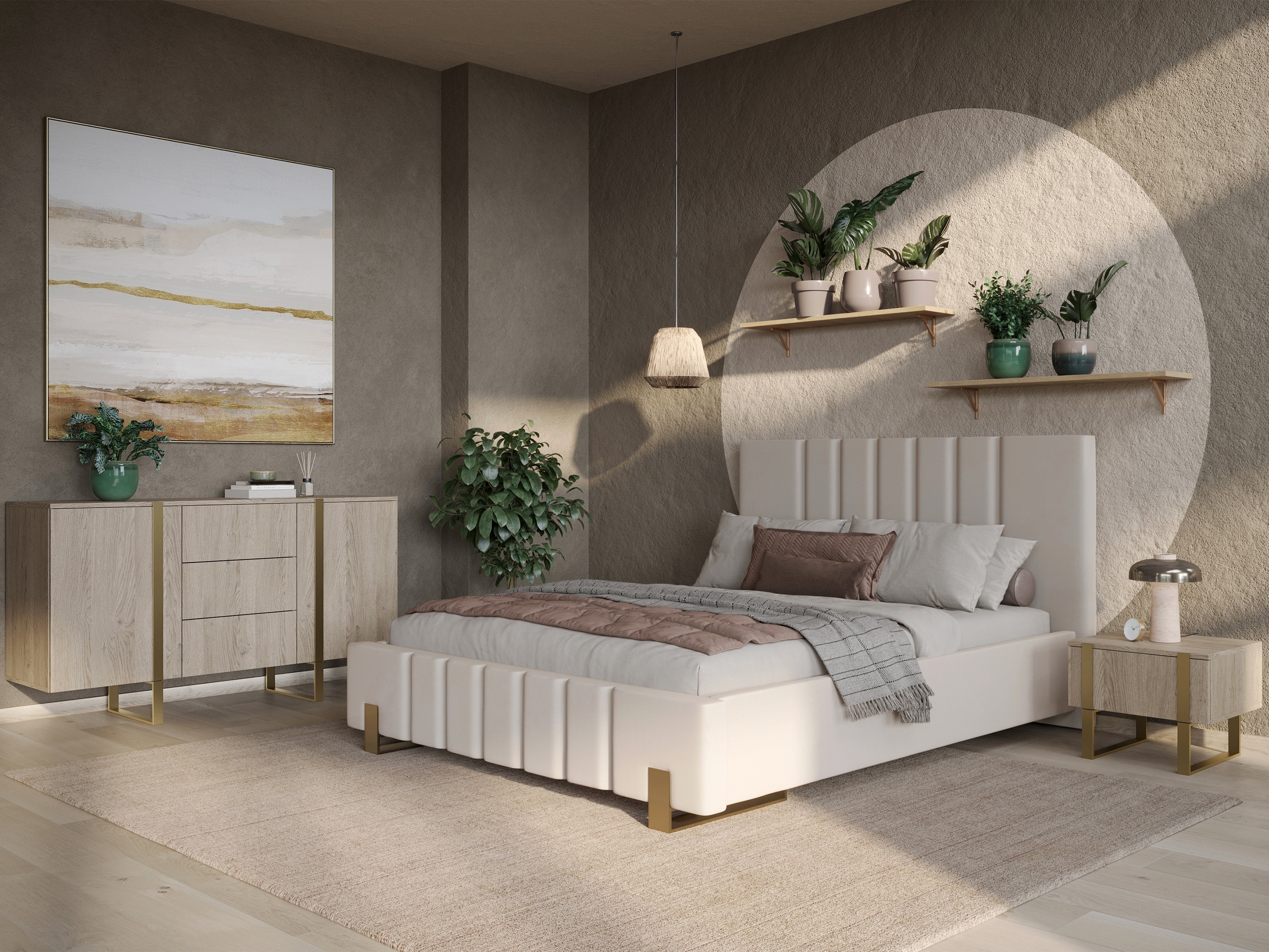 Naktinių staliukų komplektas Lortesu 111