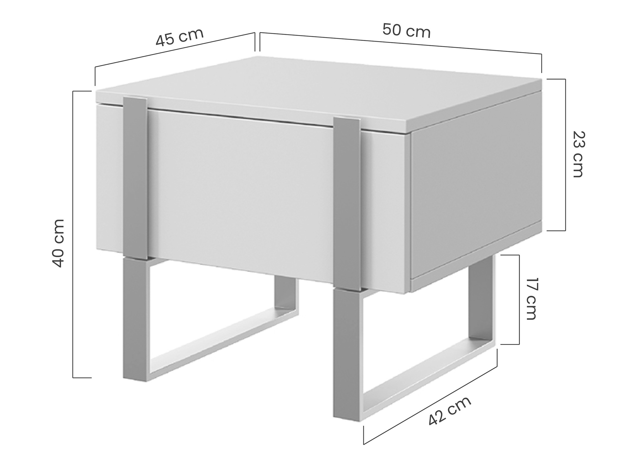 Naktinių staliukų komplektas Lortesu 111