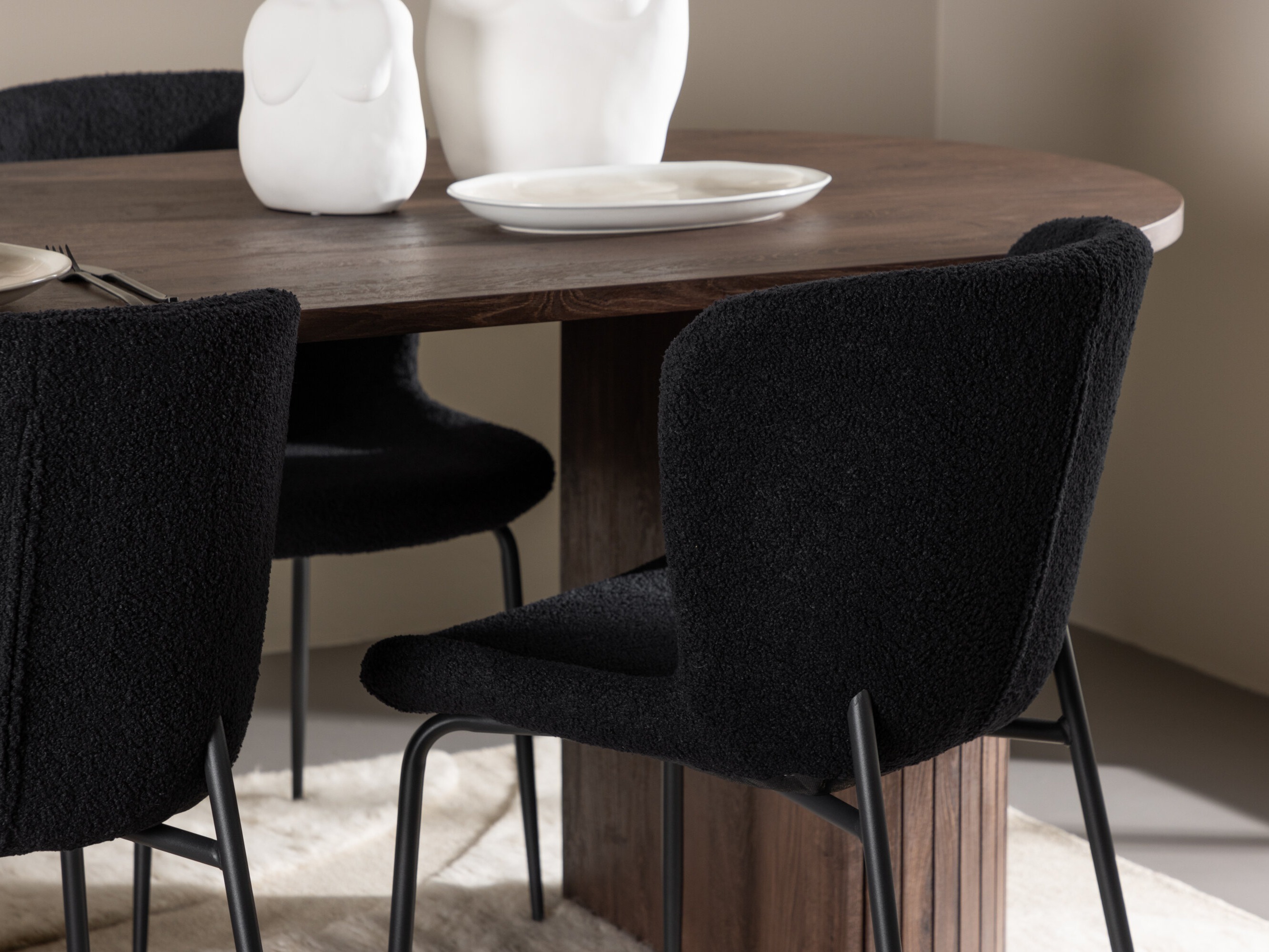 Valgomojo komplektas Dallas 5036 (Juoda)