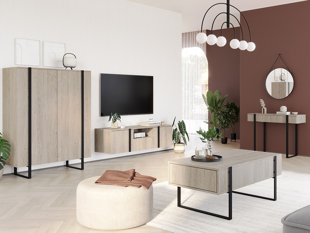 Žurnalinis staliukas Lortesu 110 (Juoda)