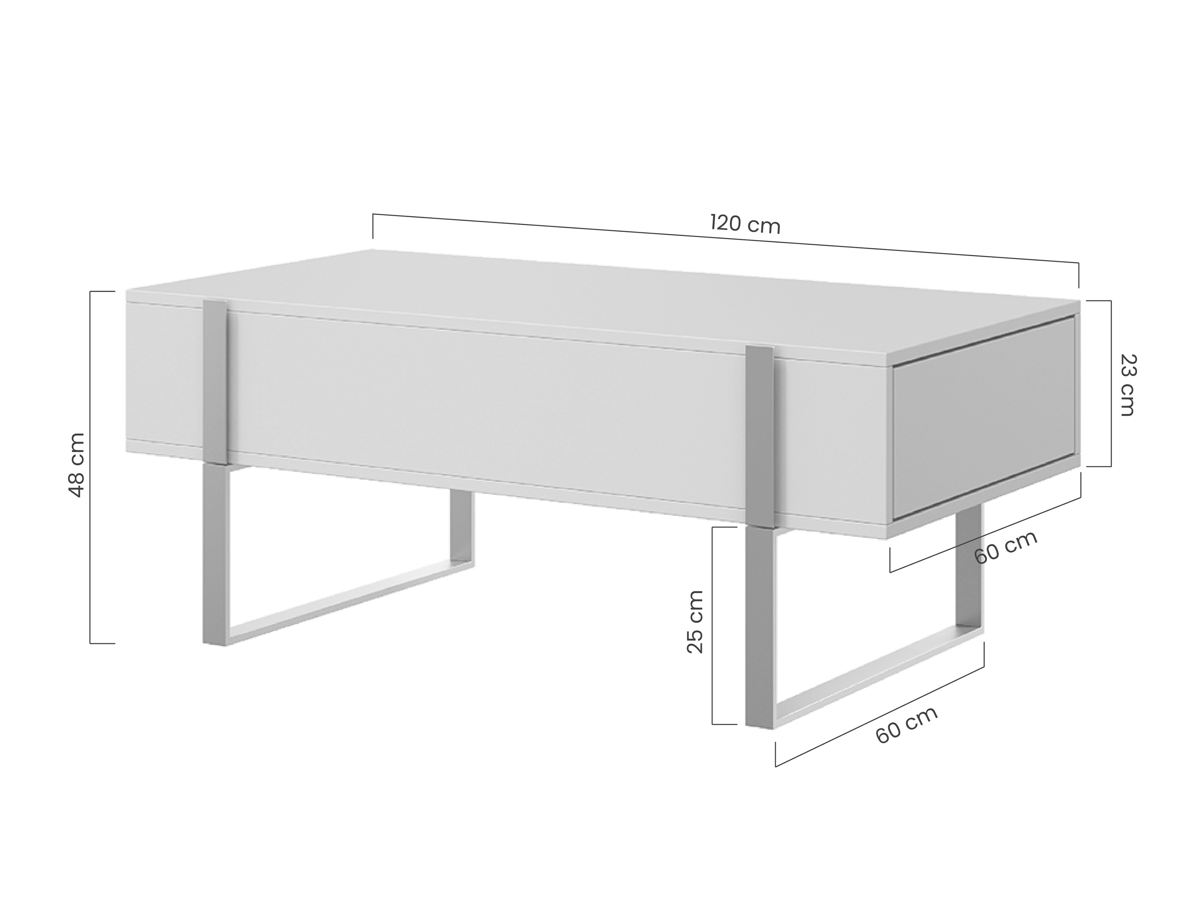 Žurnalinis staliukas Lortesu 110 (Juoda)