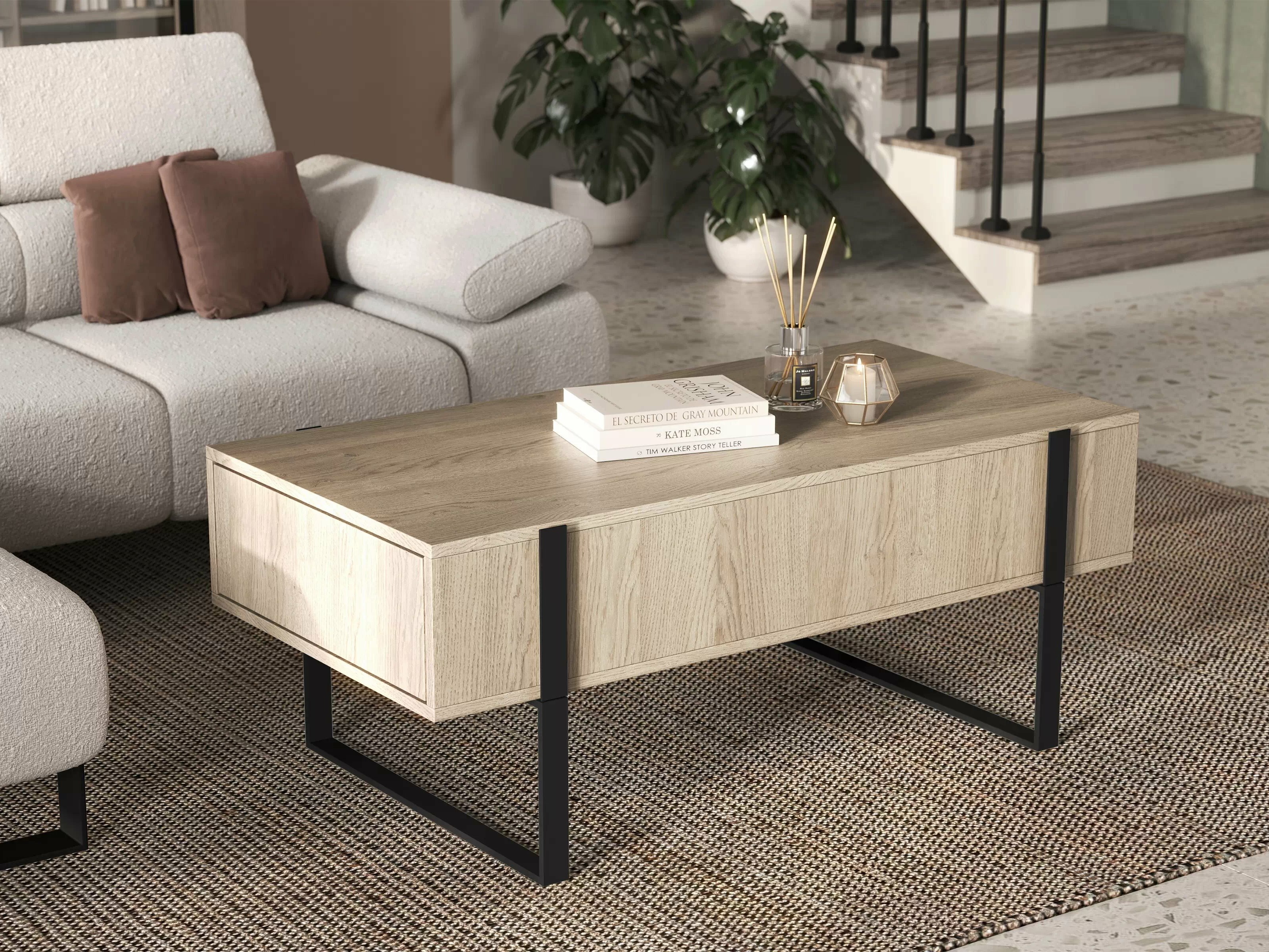 Žurnalinis staliukas Lortesu 110 (Juoda)