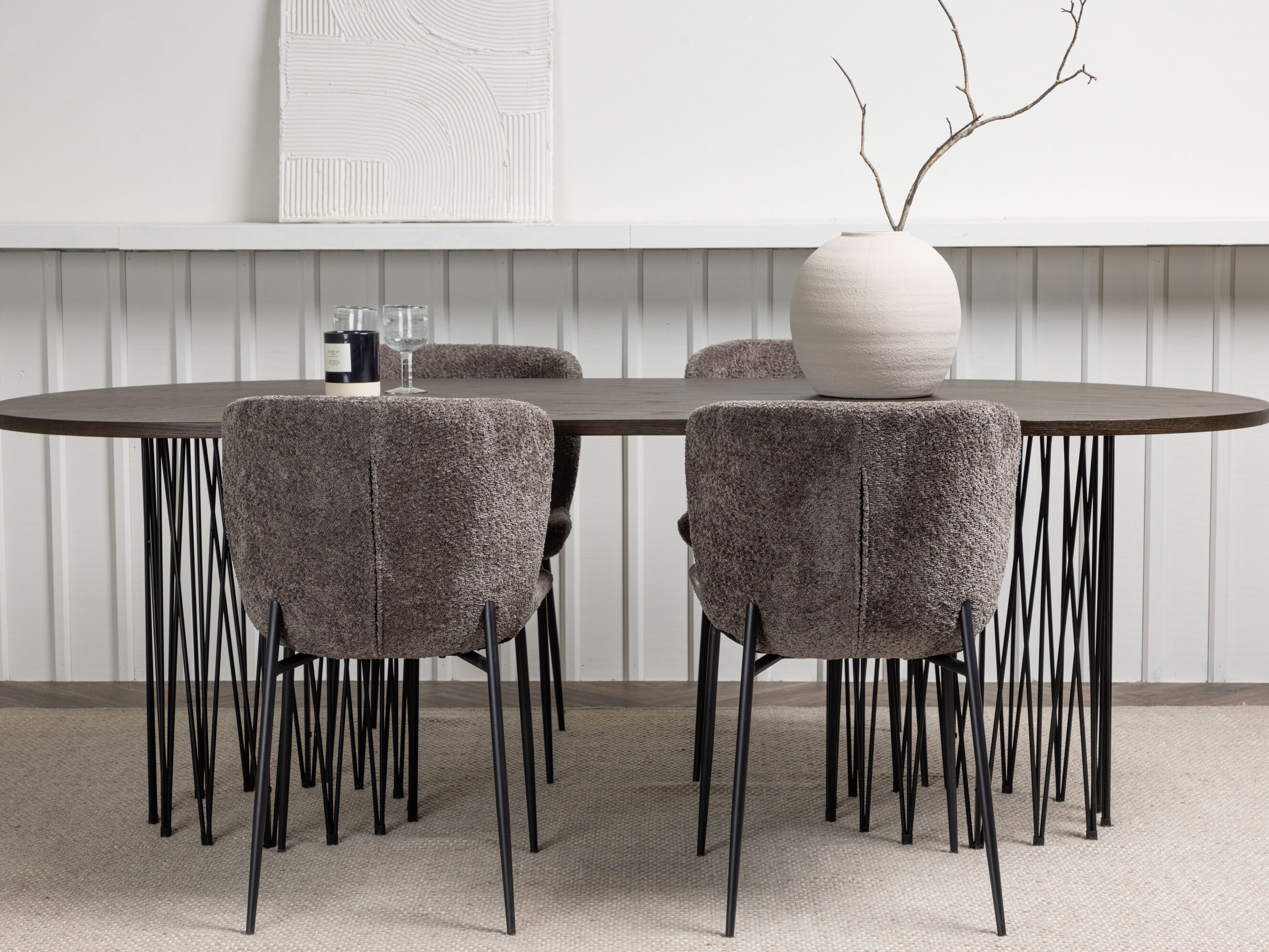 Valgomojo komplektas Dallas 5065 (Ruda)