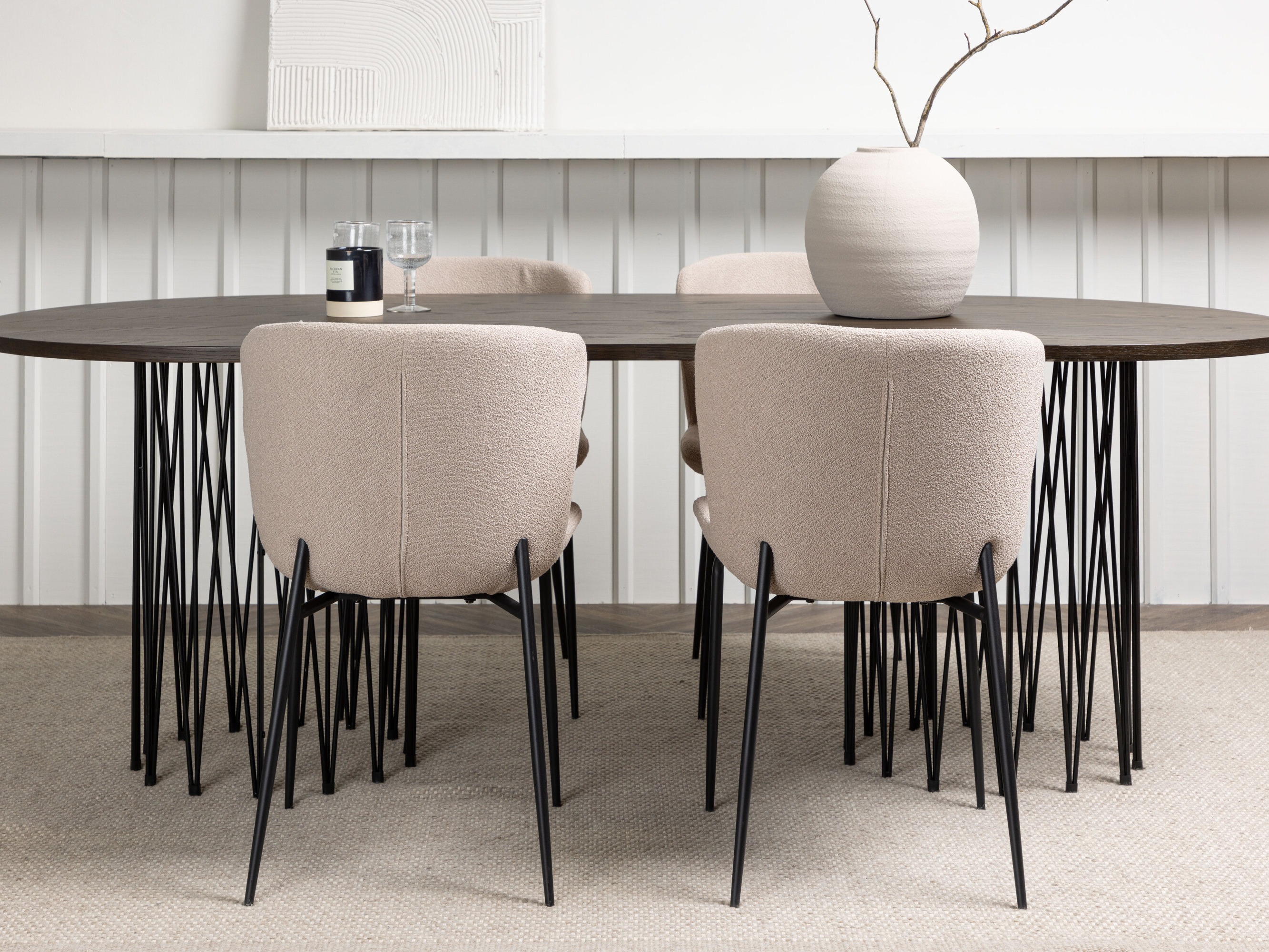 Valgomojo komplektas Dallas 5065 (Smėlinė)