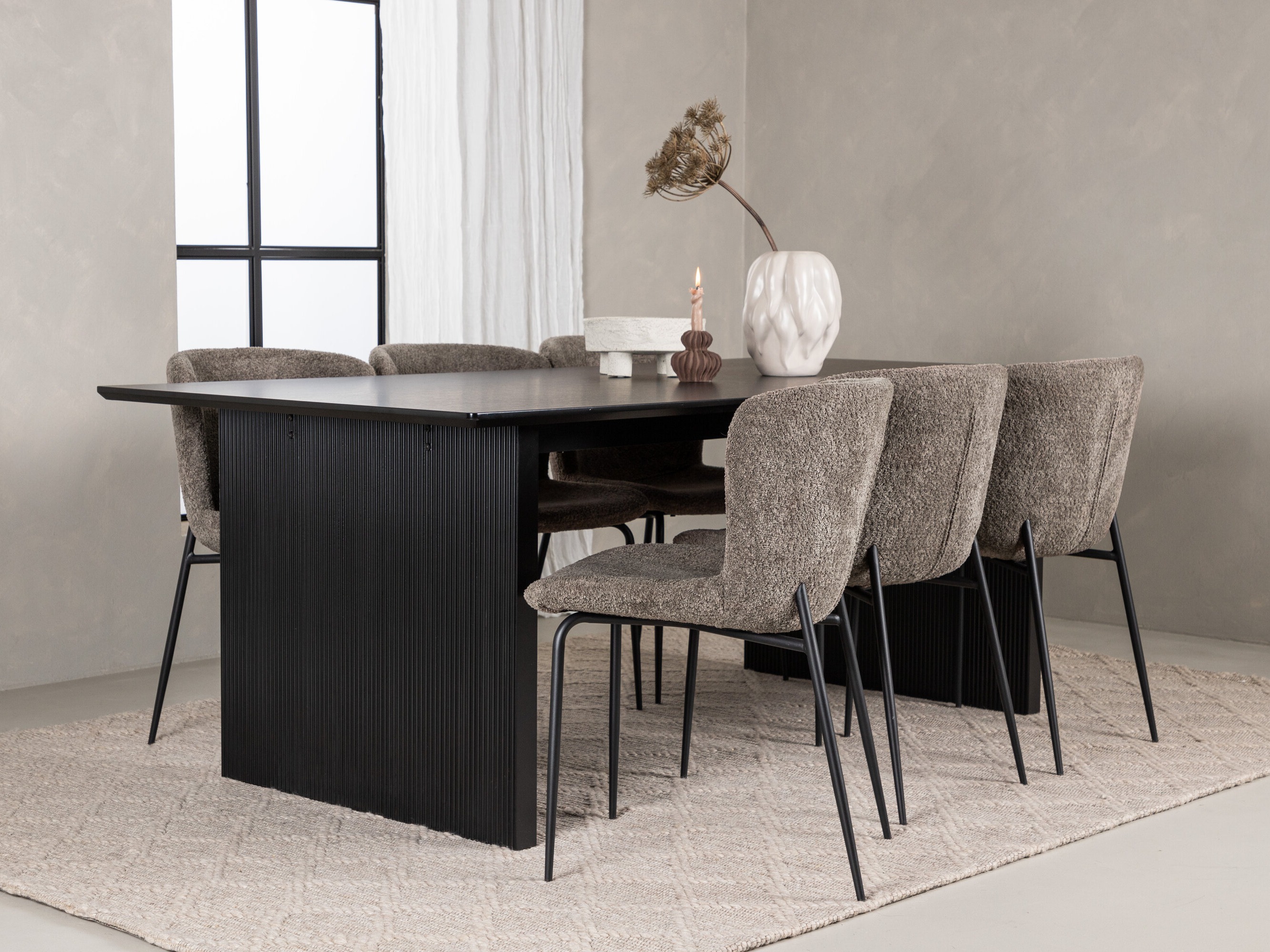 Valgomojo komplektas Dallas 5066 (Ruda)