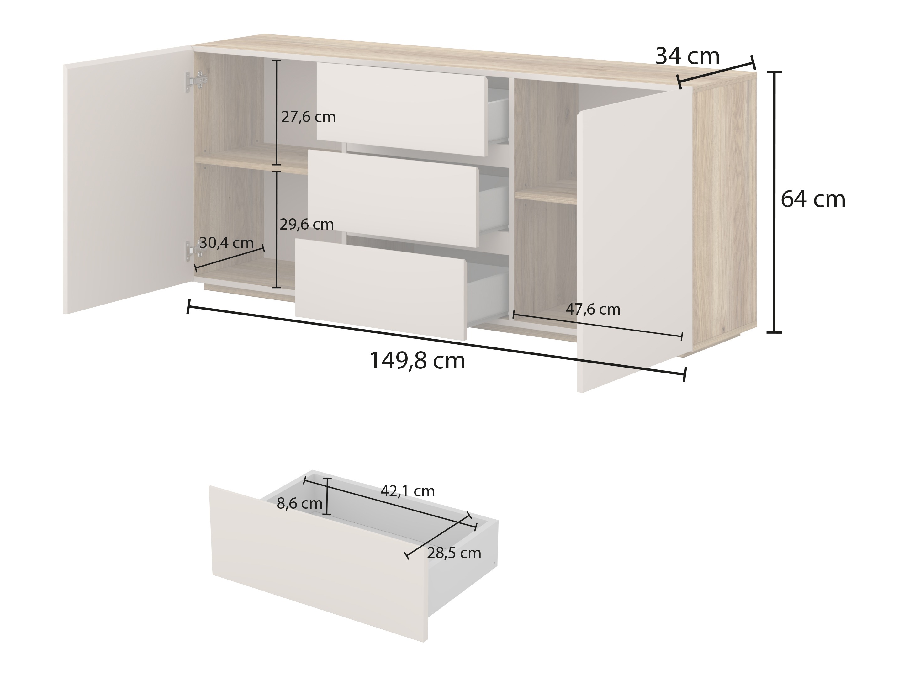 Svetainės komplektas Alsono 105
