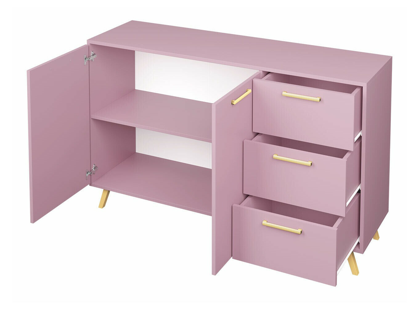 Komoda Rosa (Žalia + Auksinė)