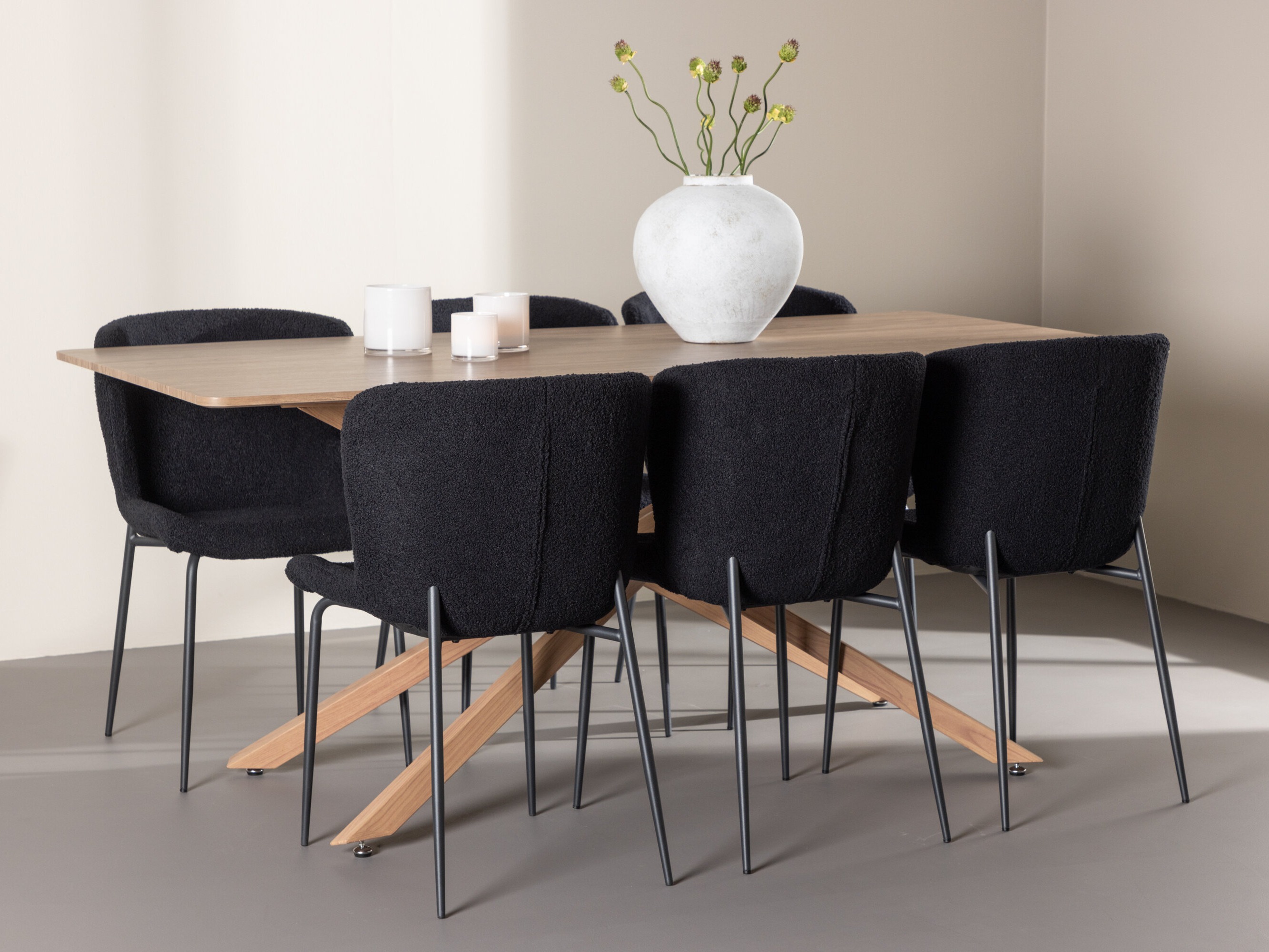 Valgomojo komplektas Dallas 5102 (Juoda)