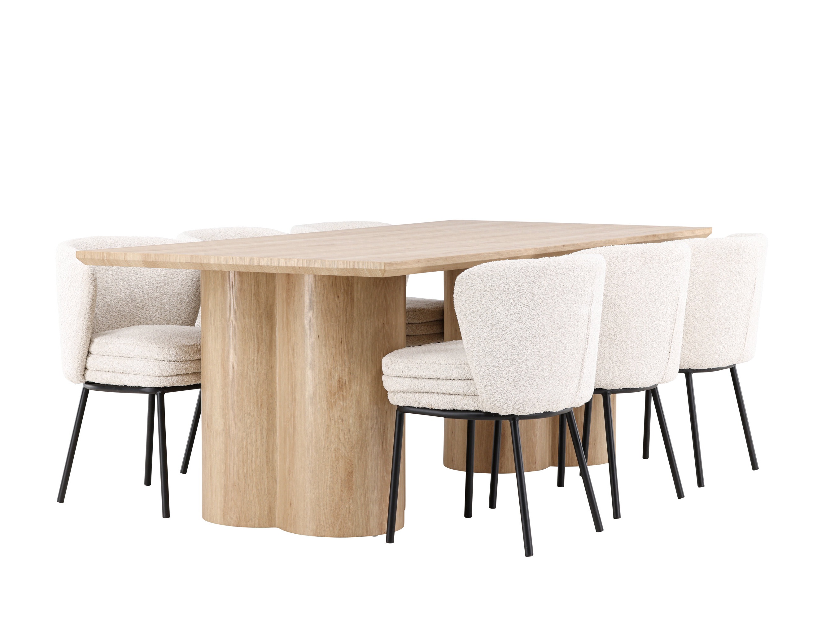 Valgomojo komplektas Dallas 5176 (Šviesus medis)