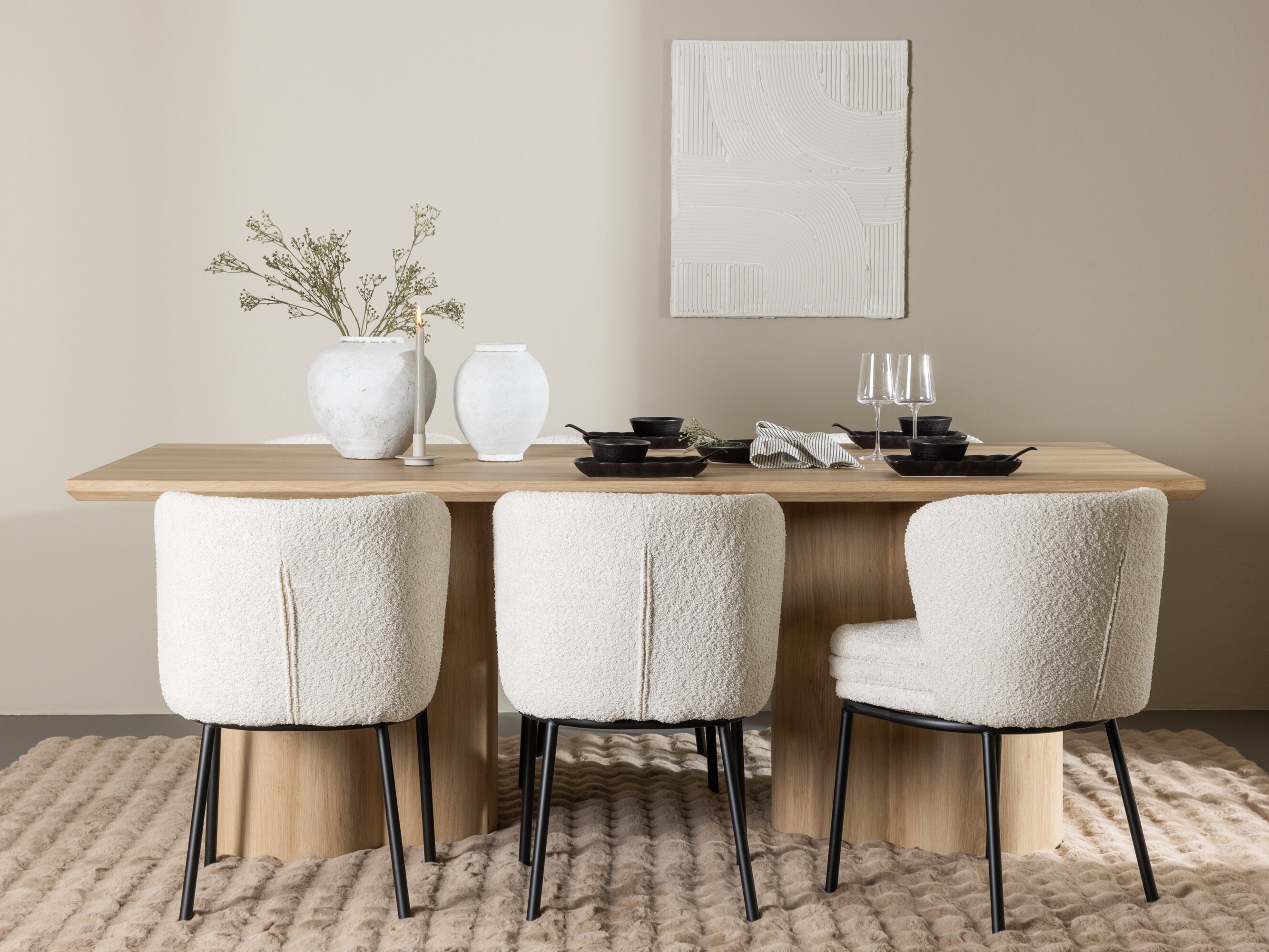 Valgomojo komplektas Dallas 5176 (Šviesus medis)