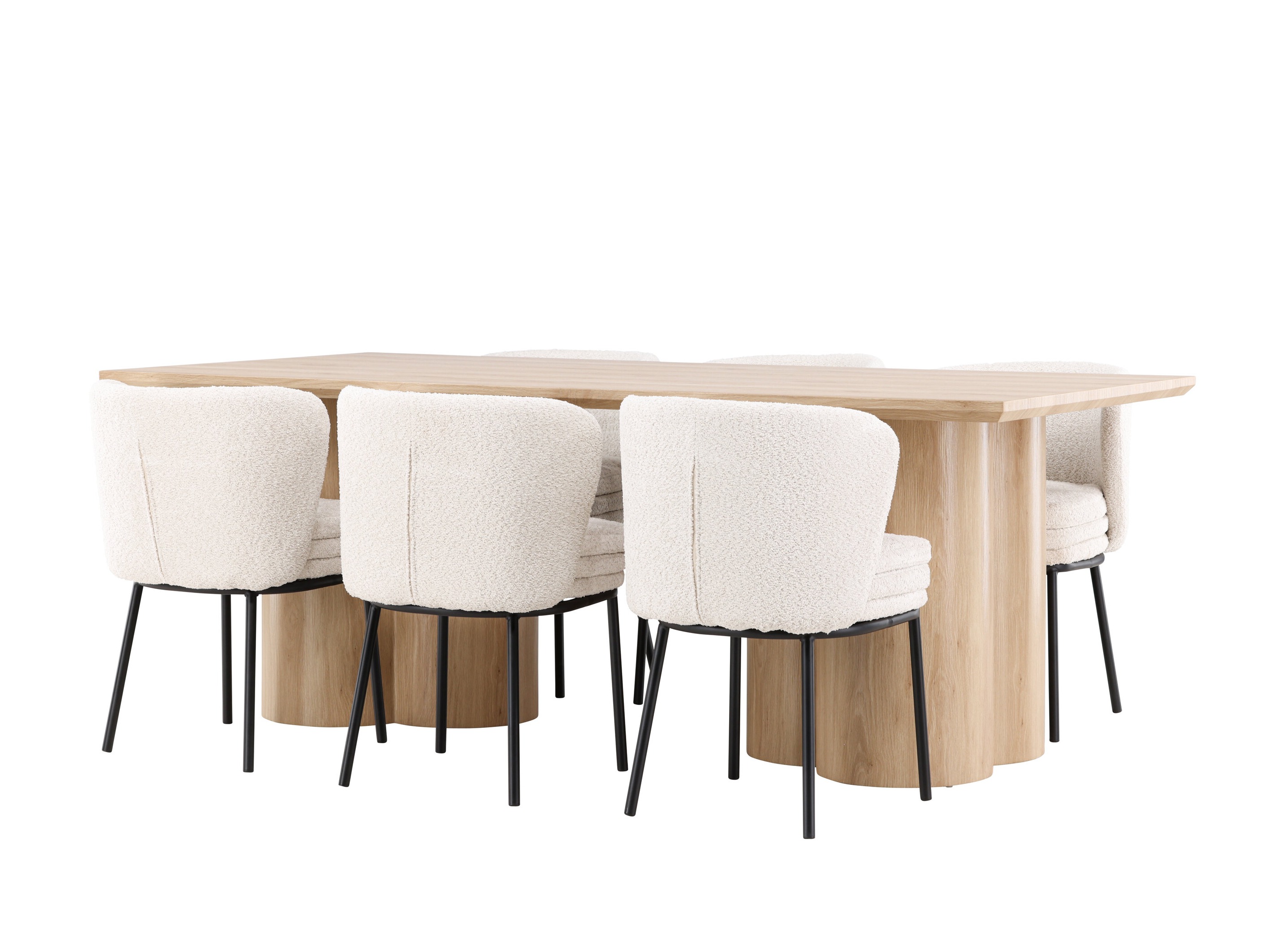 Valgomojo komplektas Dallas 5176 (Šviesus medis)