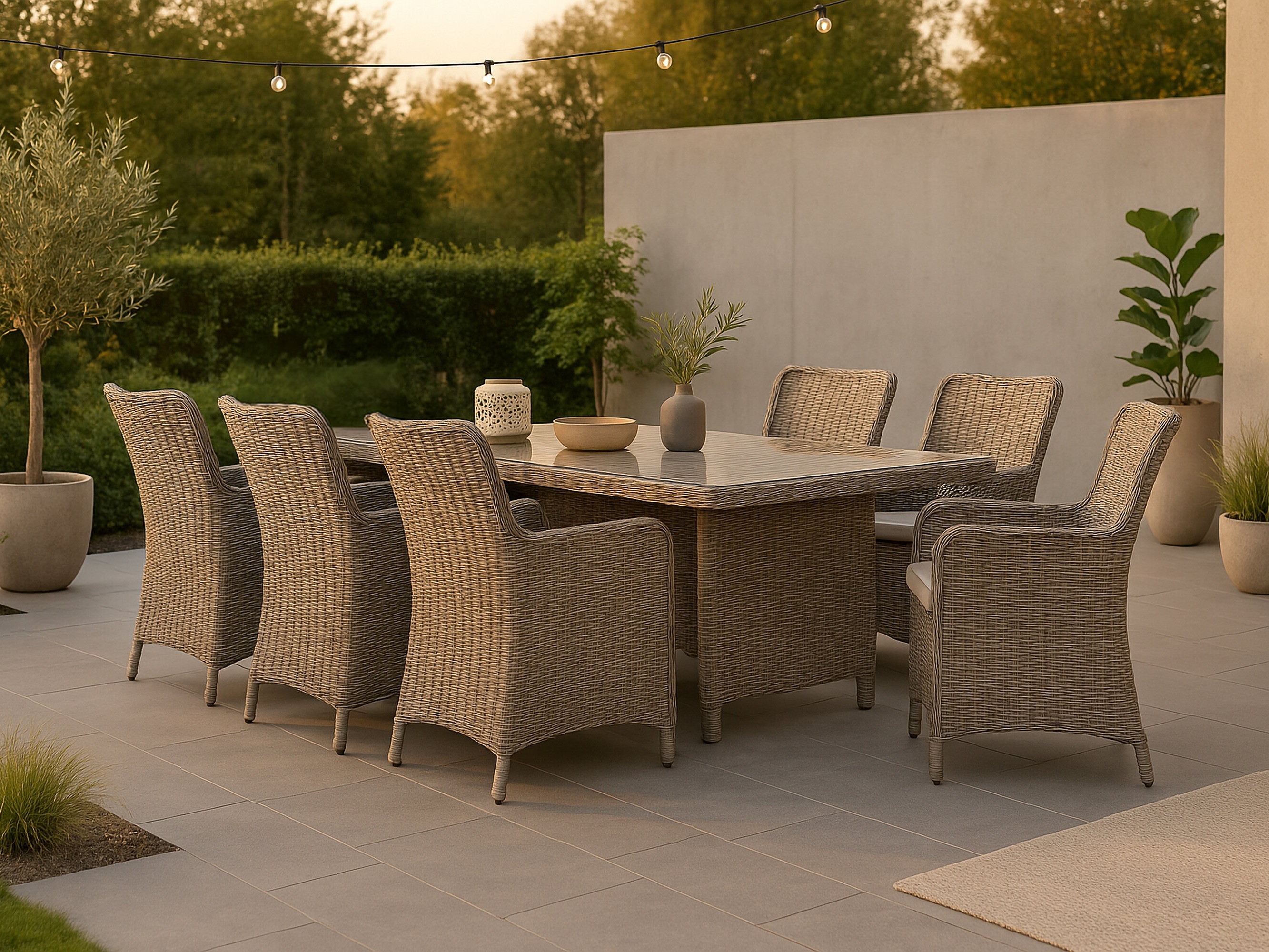 Stalo ir kėdžių komplektas Dallas 2201 (Šviesi ruda + Smėlinė)